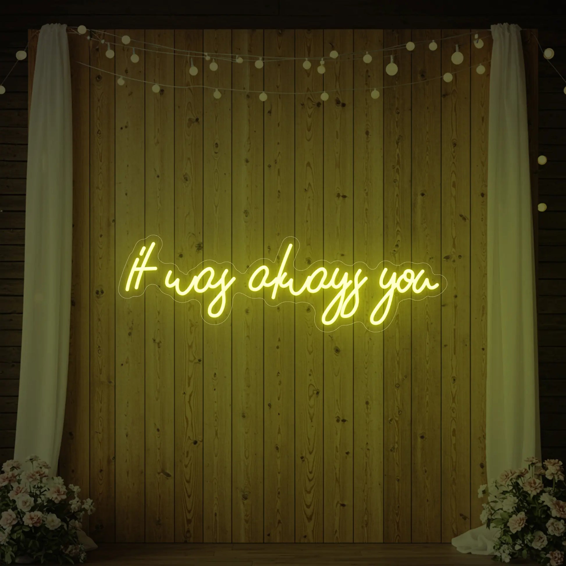 C'était toujours toi V5 Enseigne lumineuse