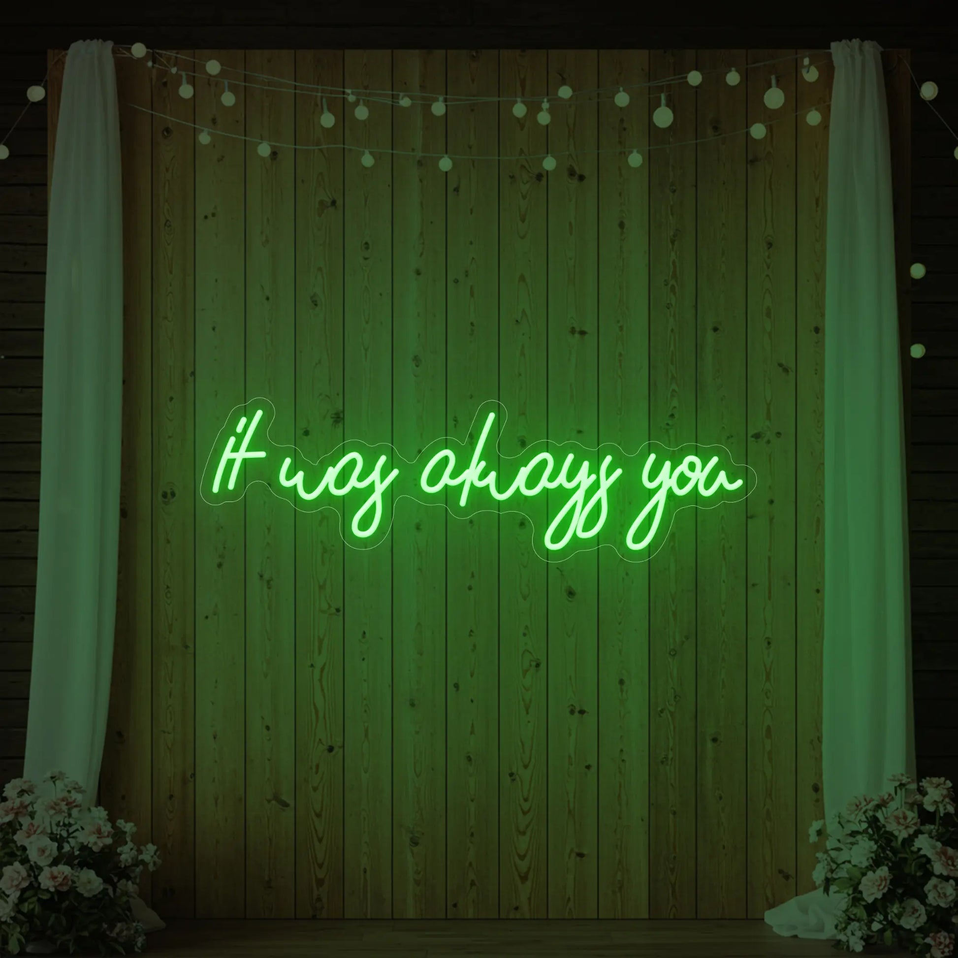 C'était toujours toi V5 Enseigne lumineuse