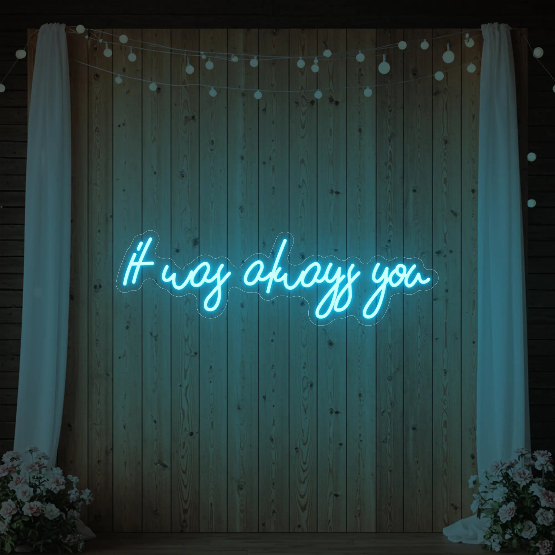 C'était toujours toi V5 Enseigne lumineuse