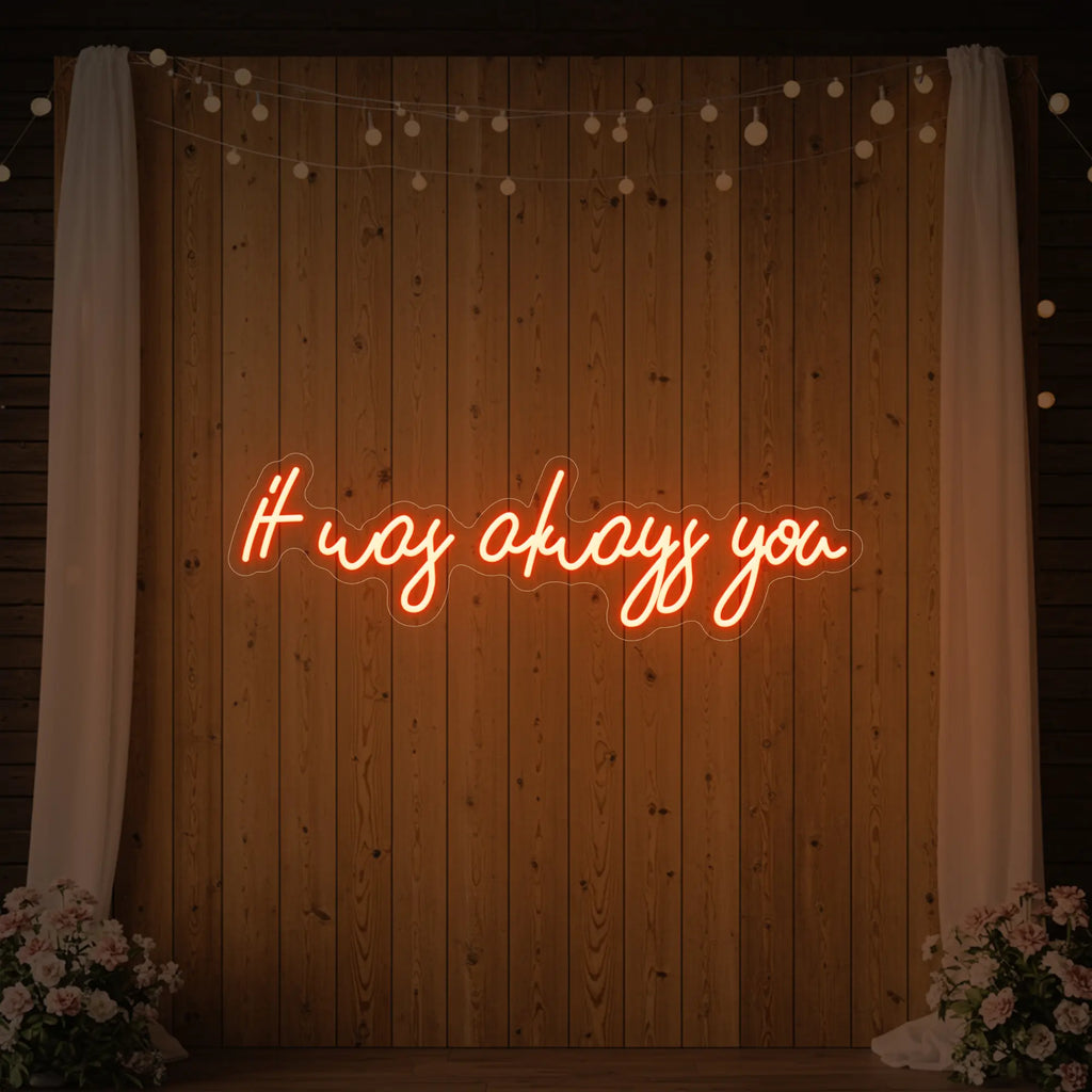 C'était toujours toi V5 Enseigne lumineuse