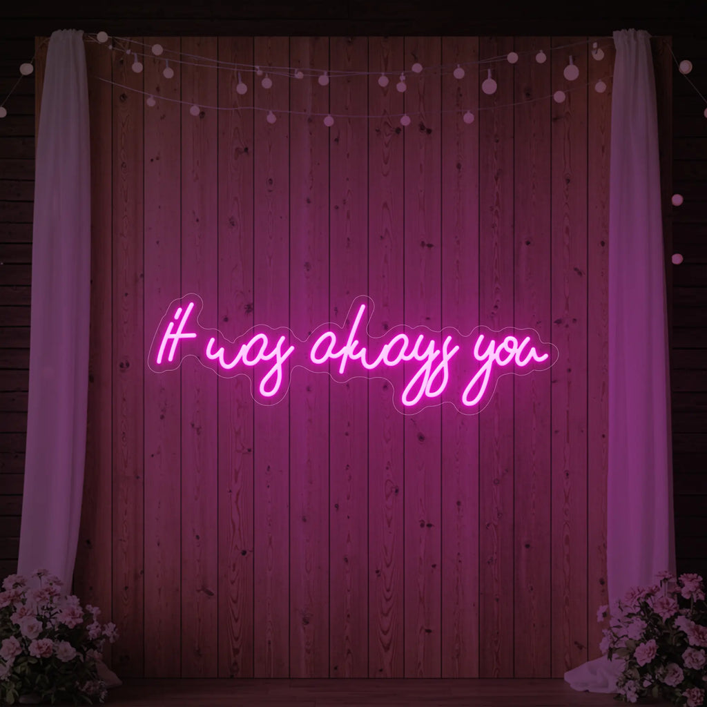 C'était toujours toi V5 Enseigne lumineuse