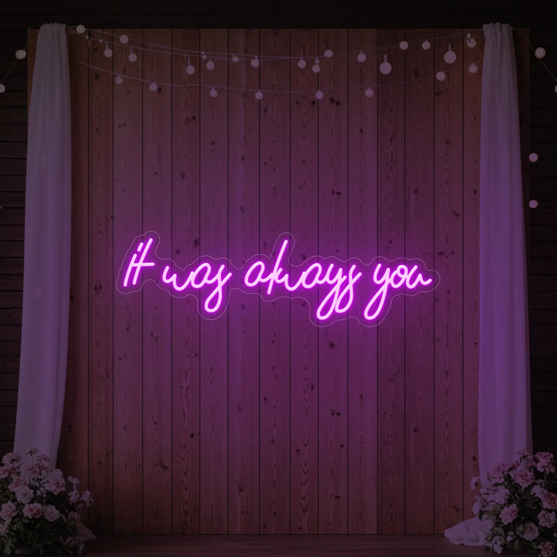 C'était toujours toi V5 Enseigne lumineuse