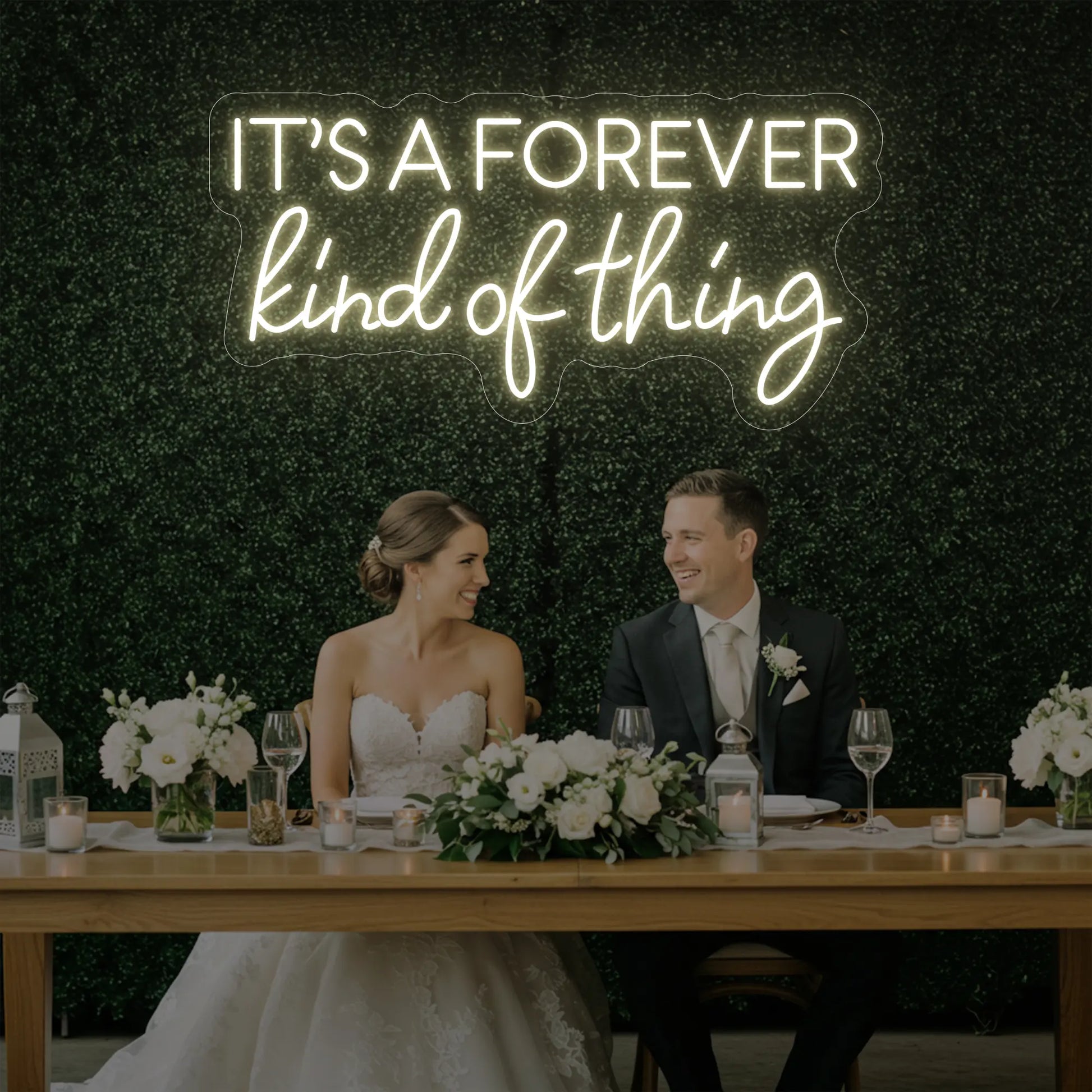 Enseigne lumineuse « C'est pour toujours »