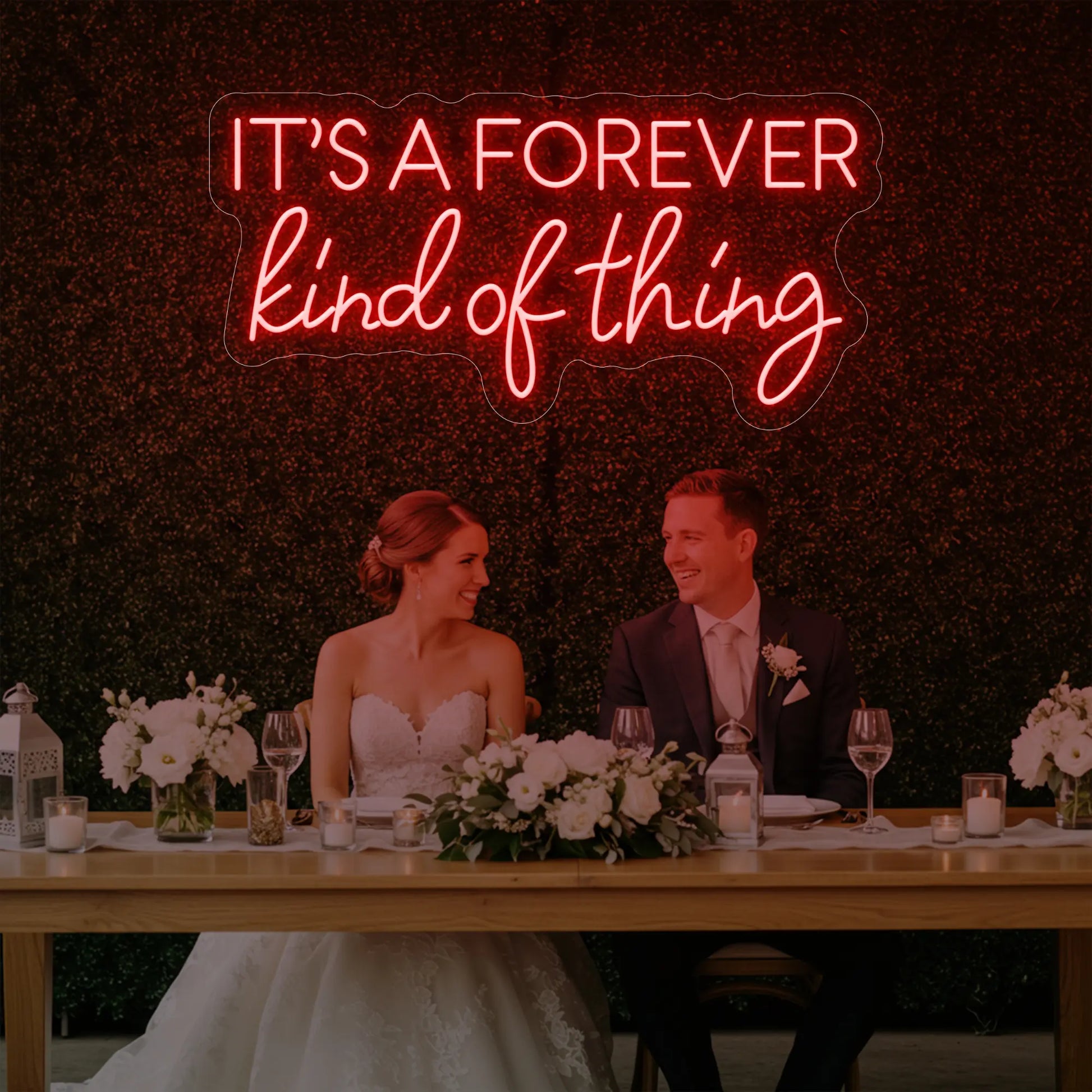 Enseigne lumineuse « C'est pour toujours »