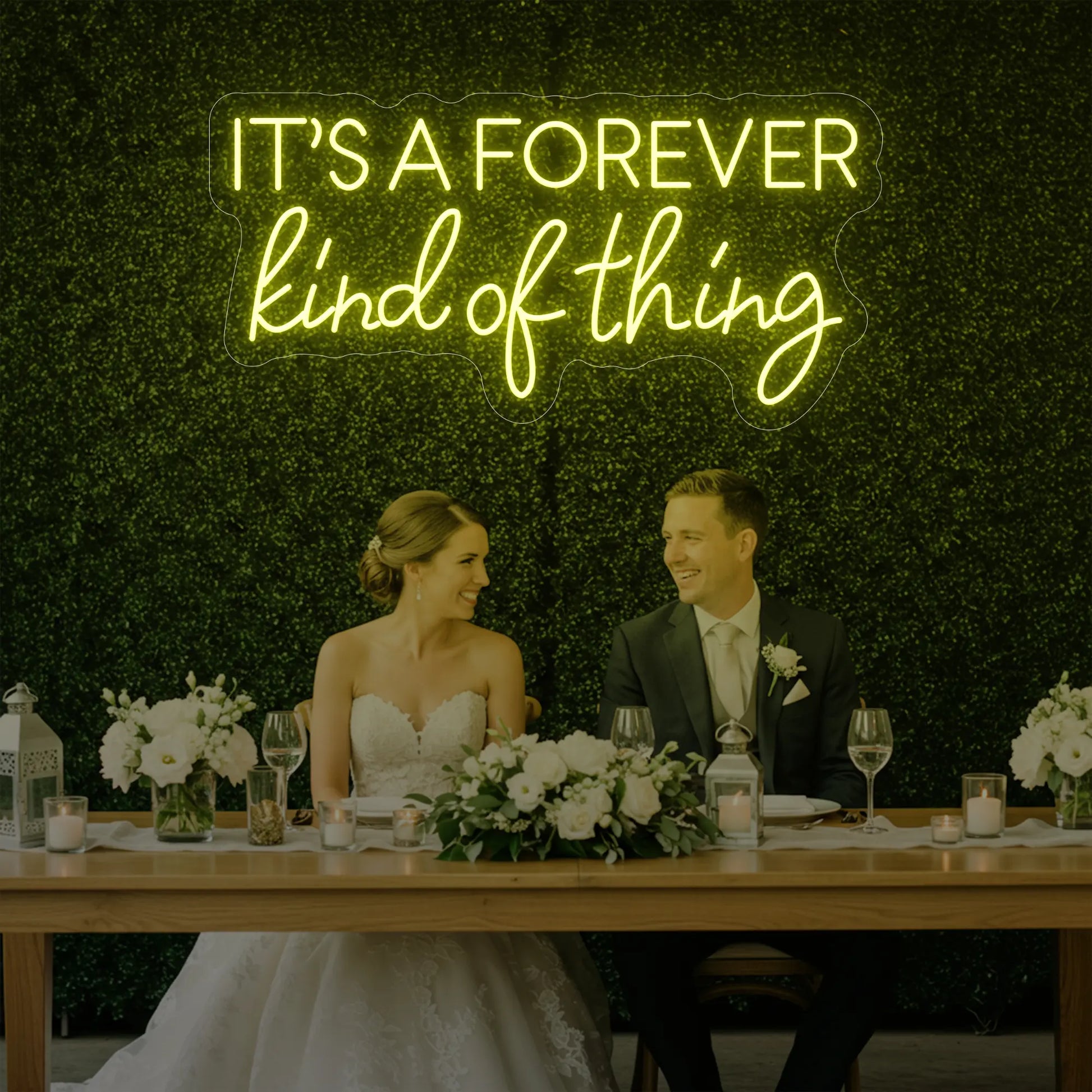 Enseigne lumineuse « C'est pour toujours »