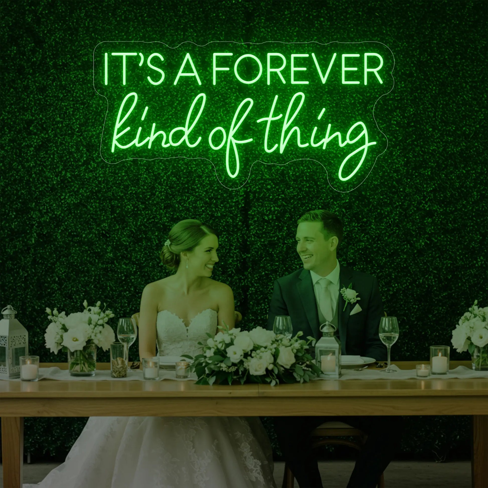 Enseigne lumineuse « C'est pour toujours »