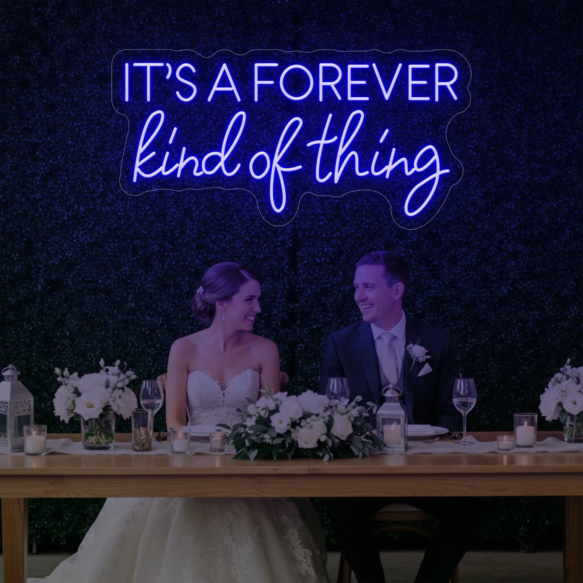 Enseigne lumineuse « C'est pour toujours »