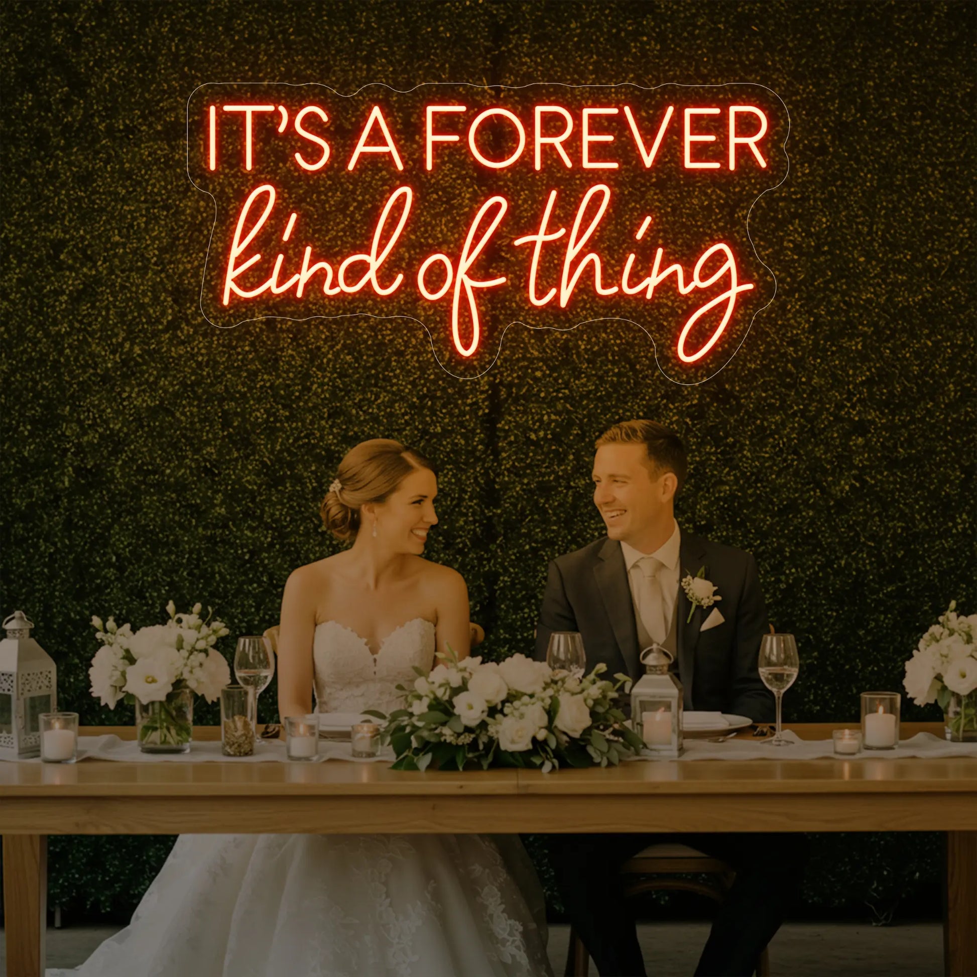 Enseigne lumineuse « C'est pour toujours »