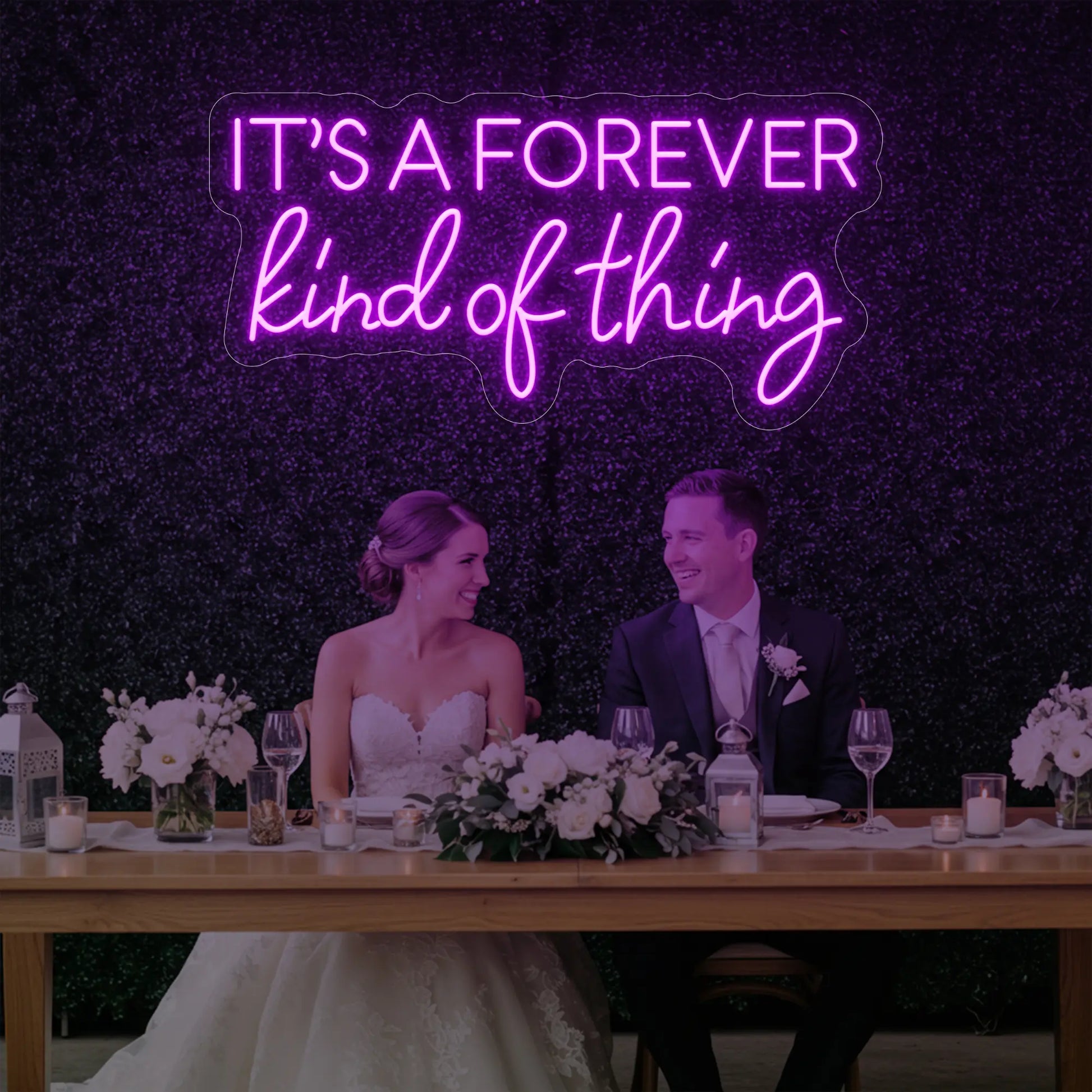 Enseigne lumineuse « C'est pour toujours »