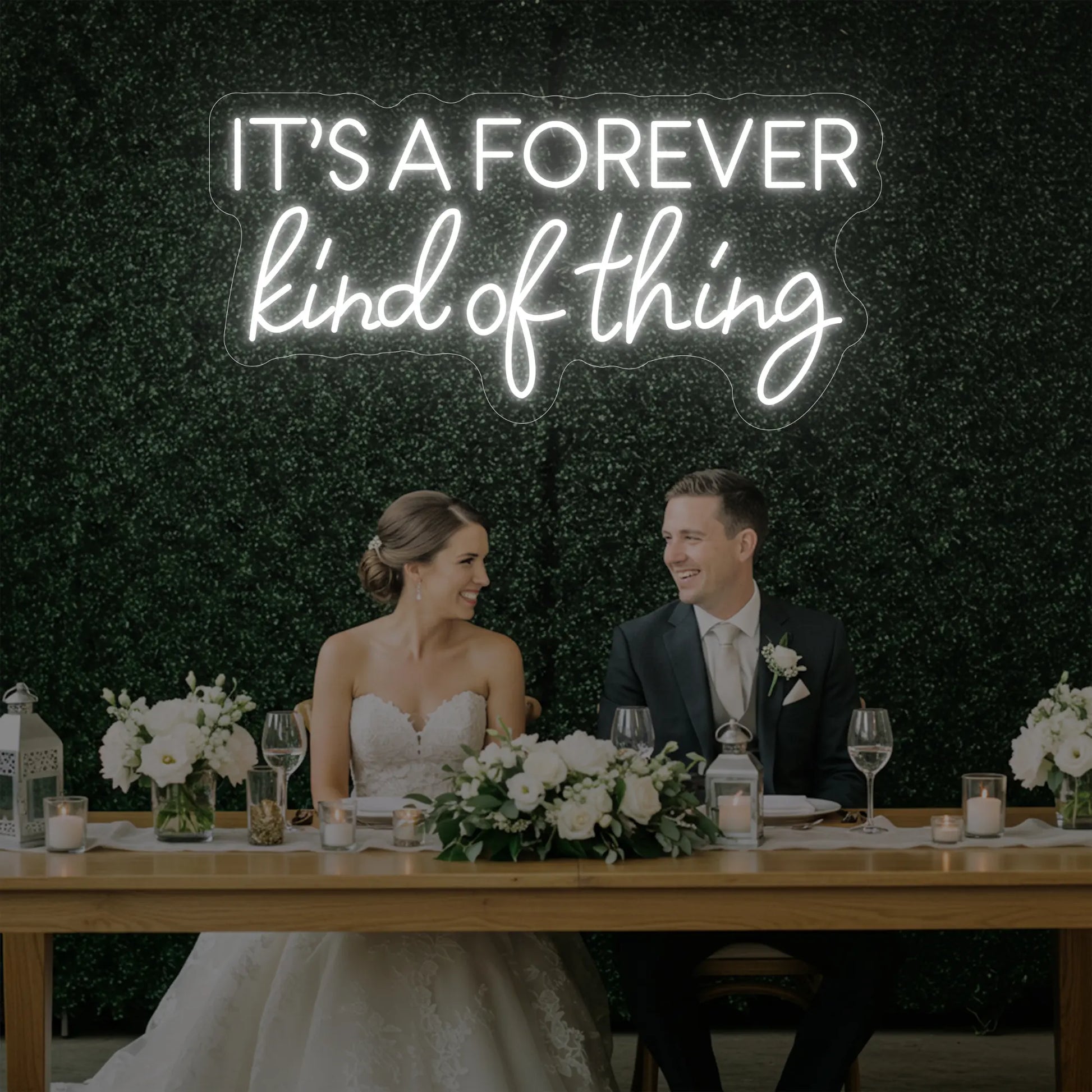 Enseigne lumineuse « C'est pour toujours »