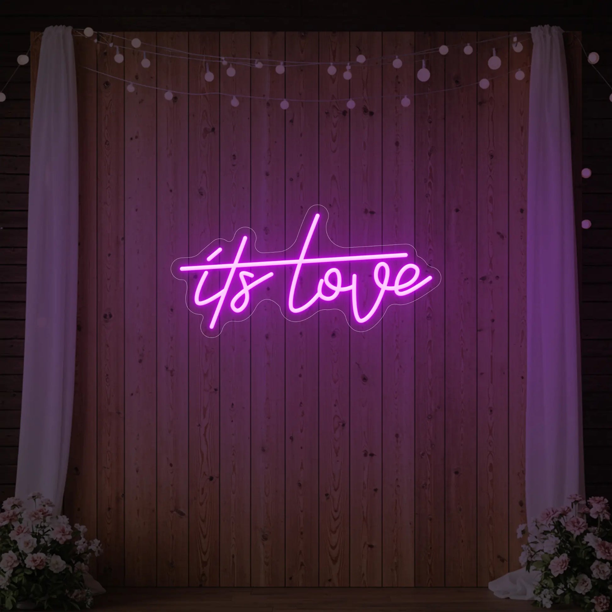 Enseigne lumineuse « C'est l'amour »