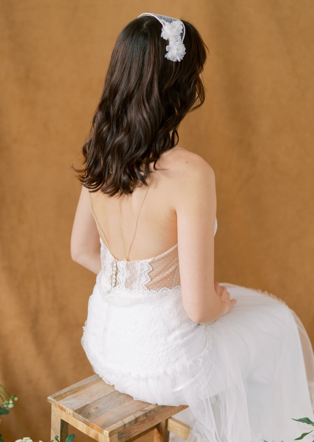 ELOISE Silk Flower Double Headband Coronet