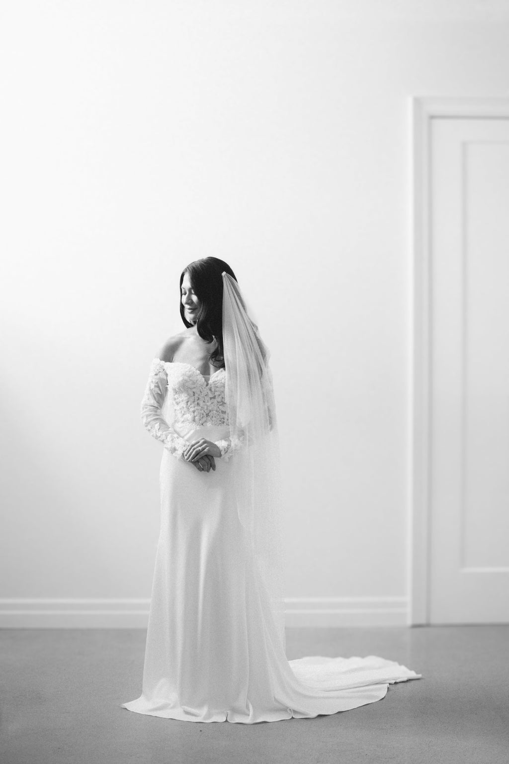 Voile de mariée drapé MARGARITE