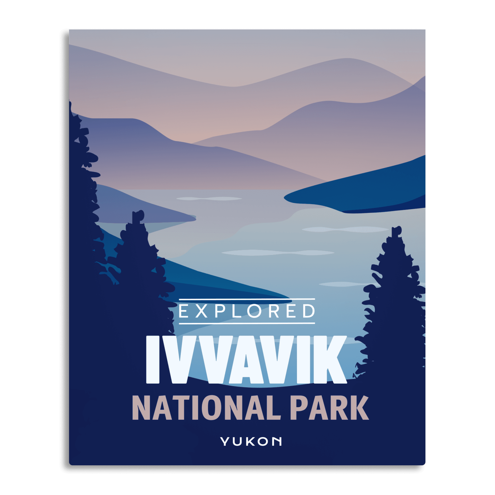 Affiche « Explorée » du parc national d’Ivvavik