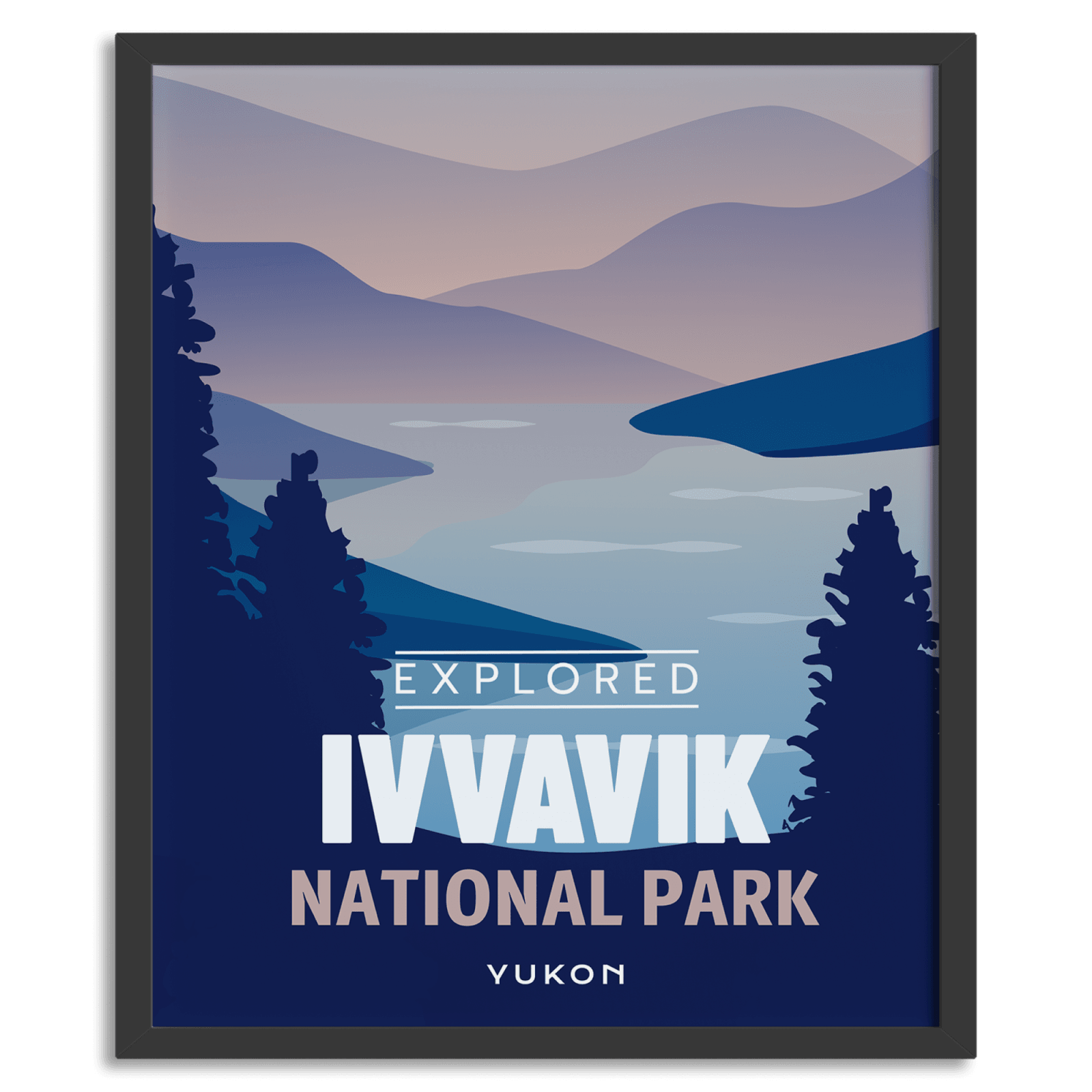 Affiche « Explorée » du parc national d’Ivvavik