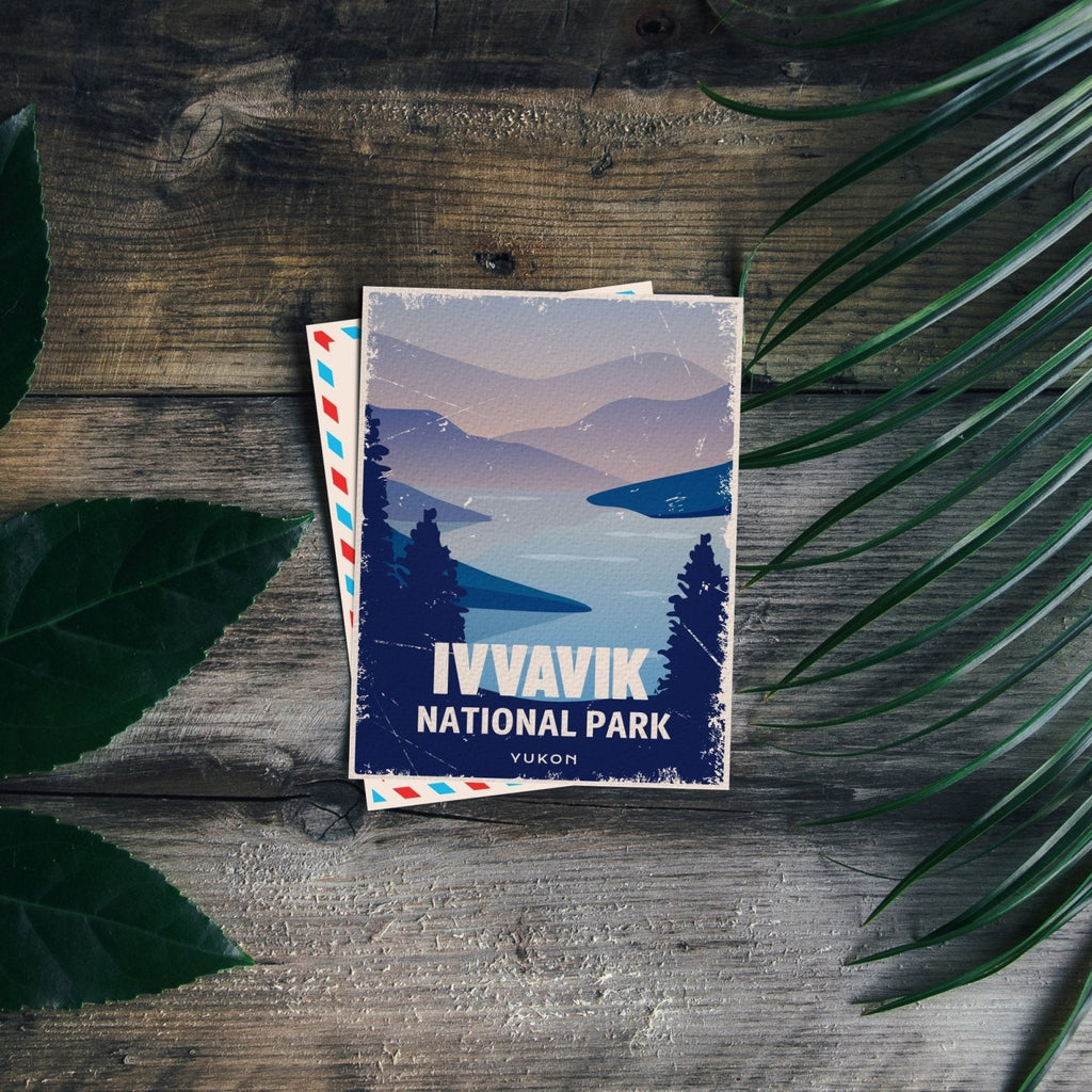 Carte postale du parc national Ivvavik (Canada)