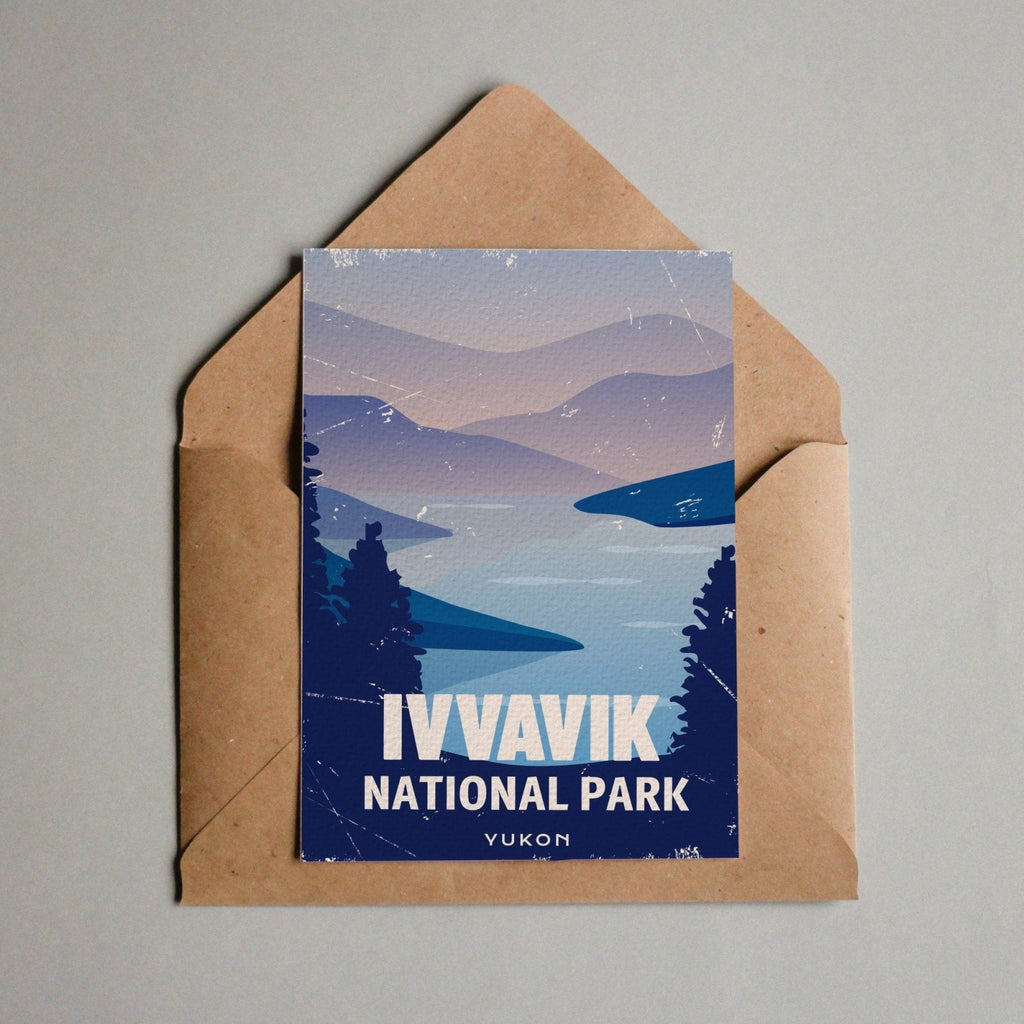 Carte postale du parc national Ivvavik (Canada)