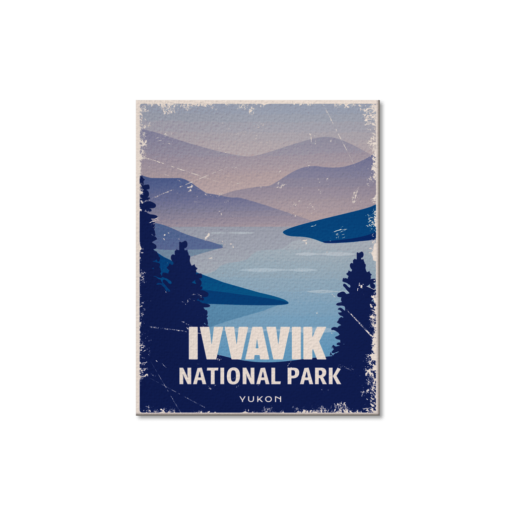 Carte postale du parc national Ivvavik (Canada)