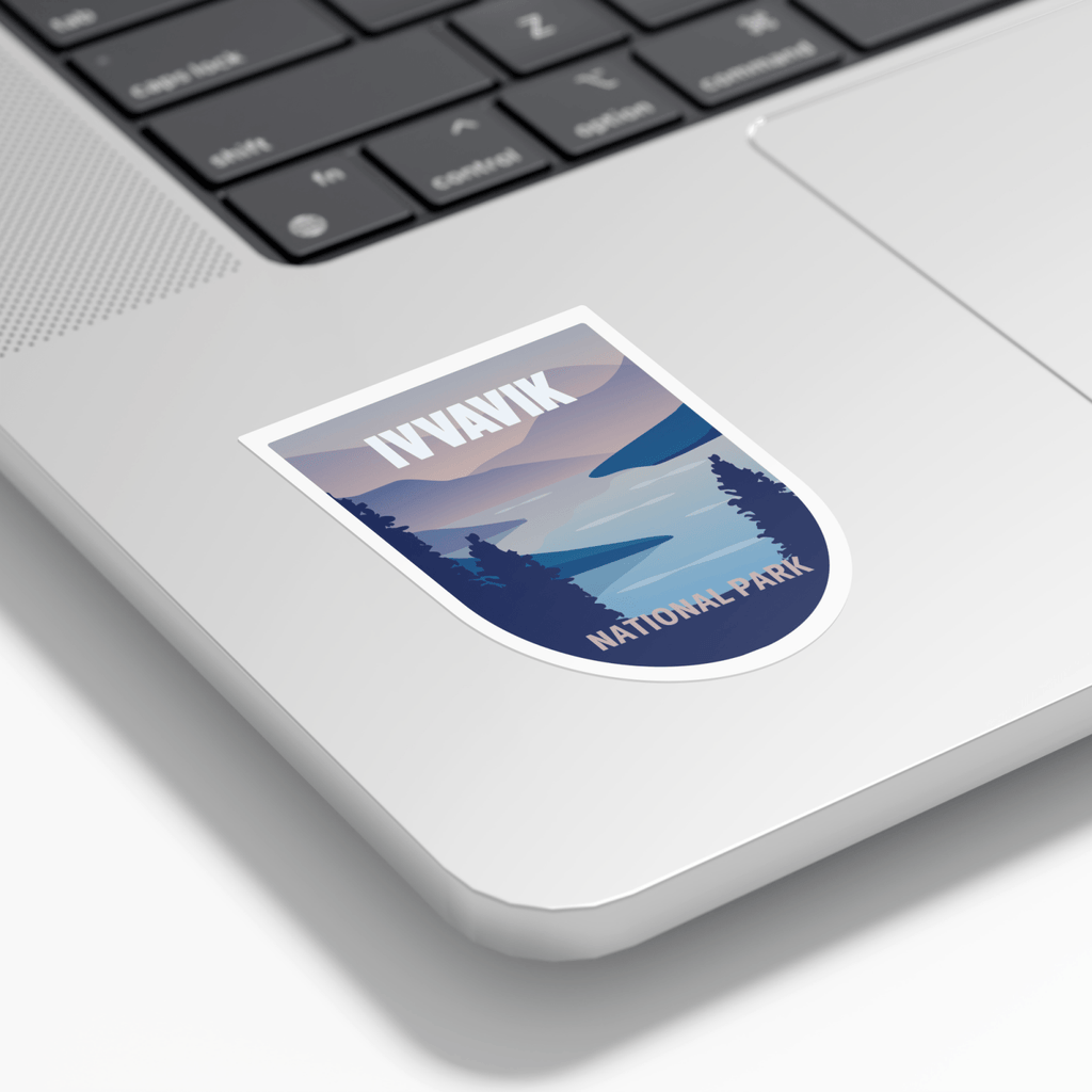 Autocollant en vinyle imperméable du parc national Ivvavik (Canada) 