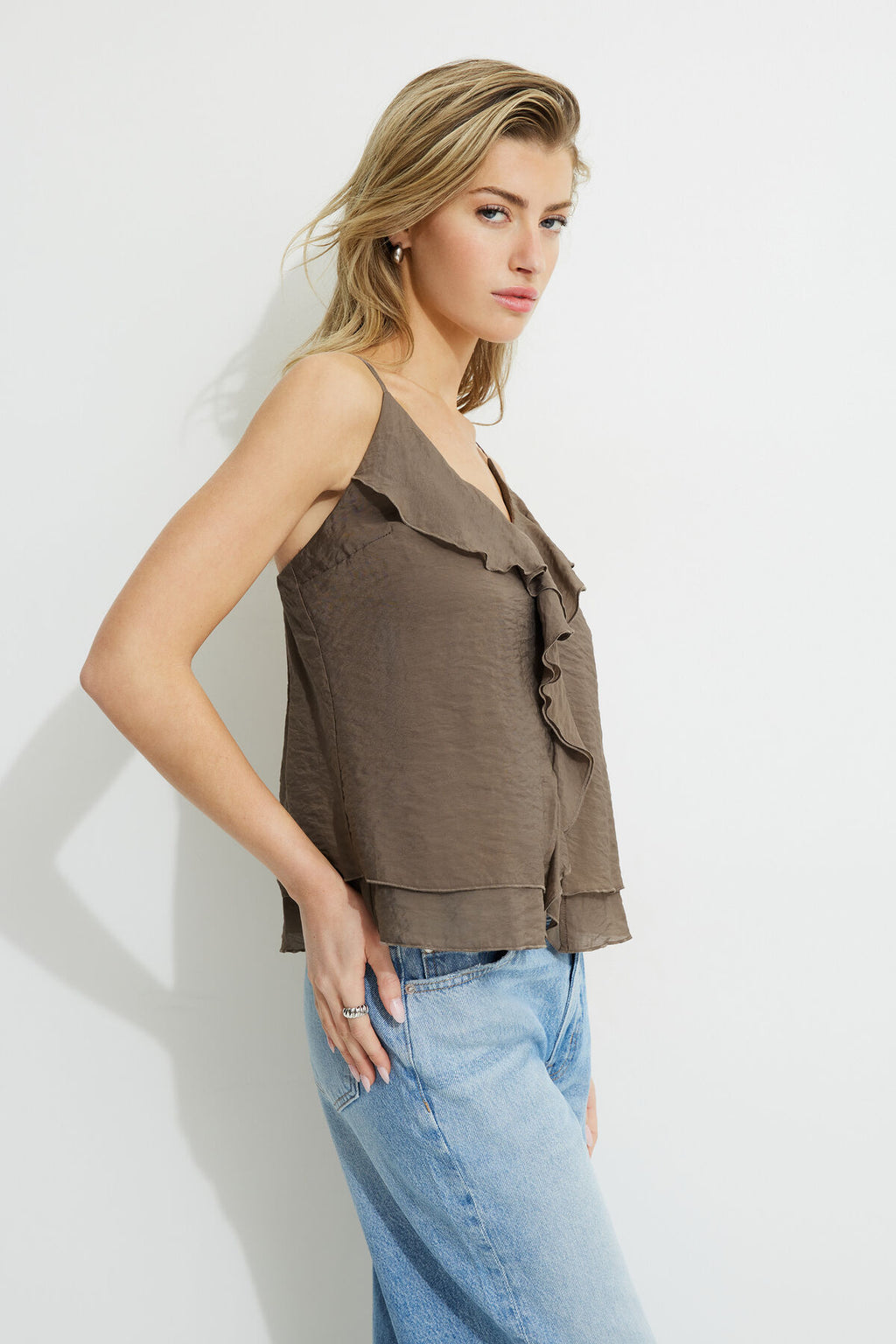 Clover Ruffled Cami Top