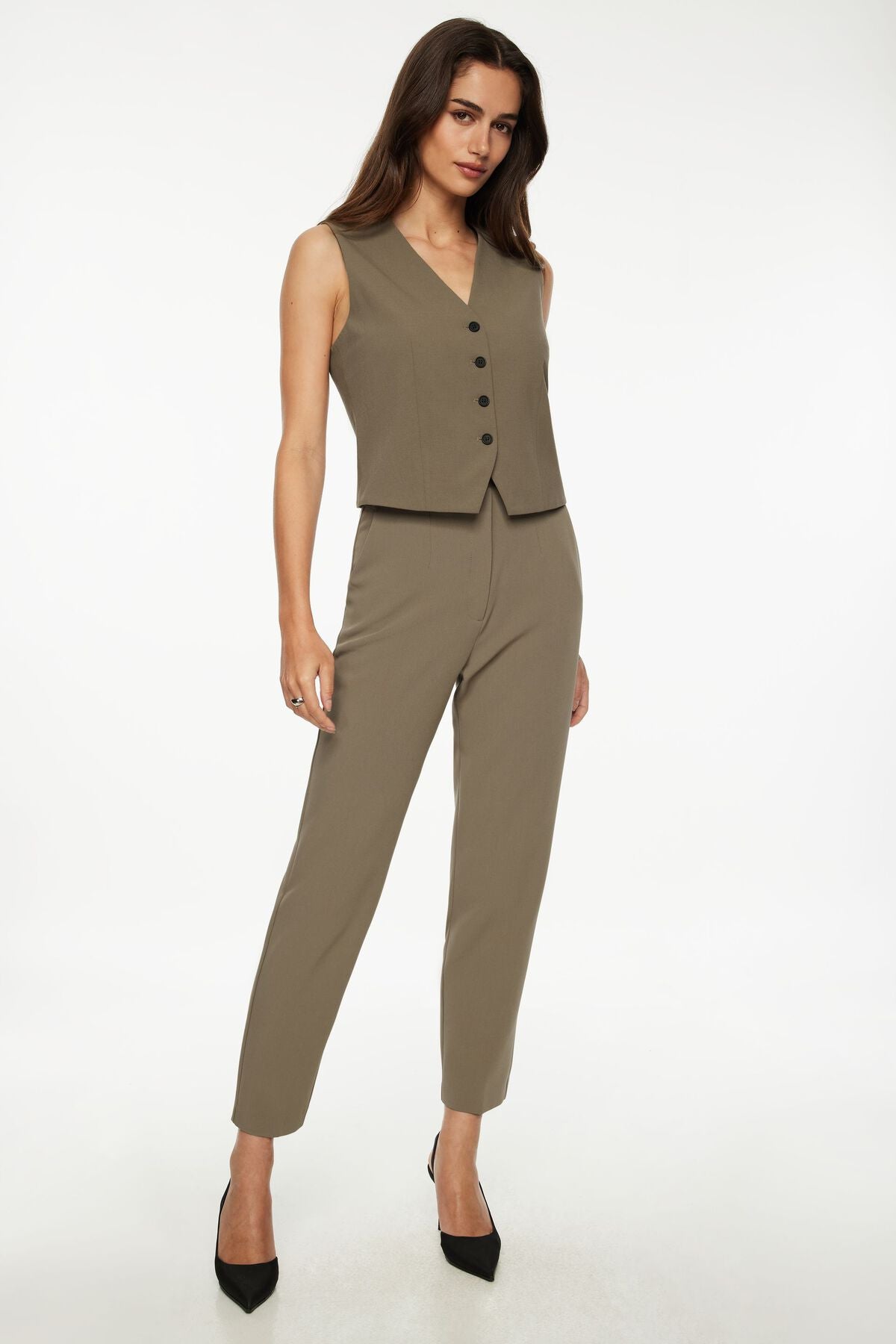 Pantalon slim tailleur Emily