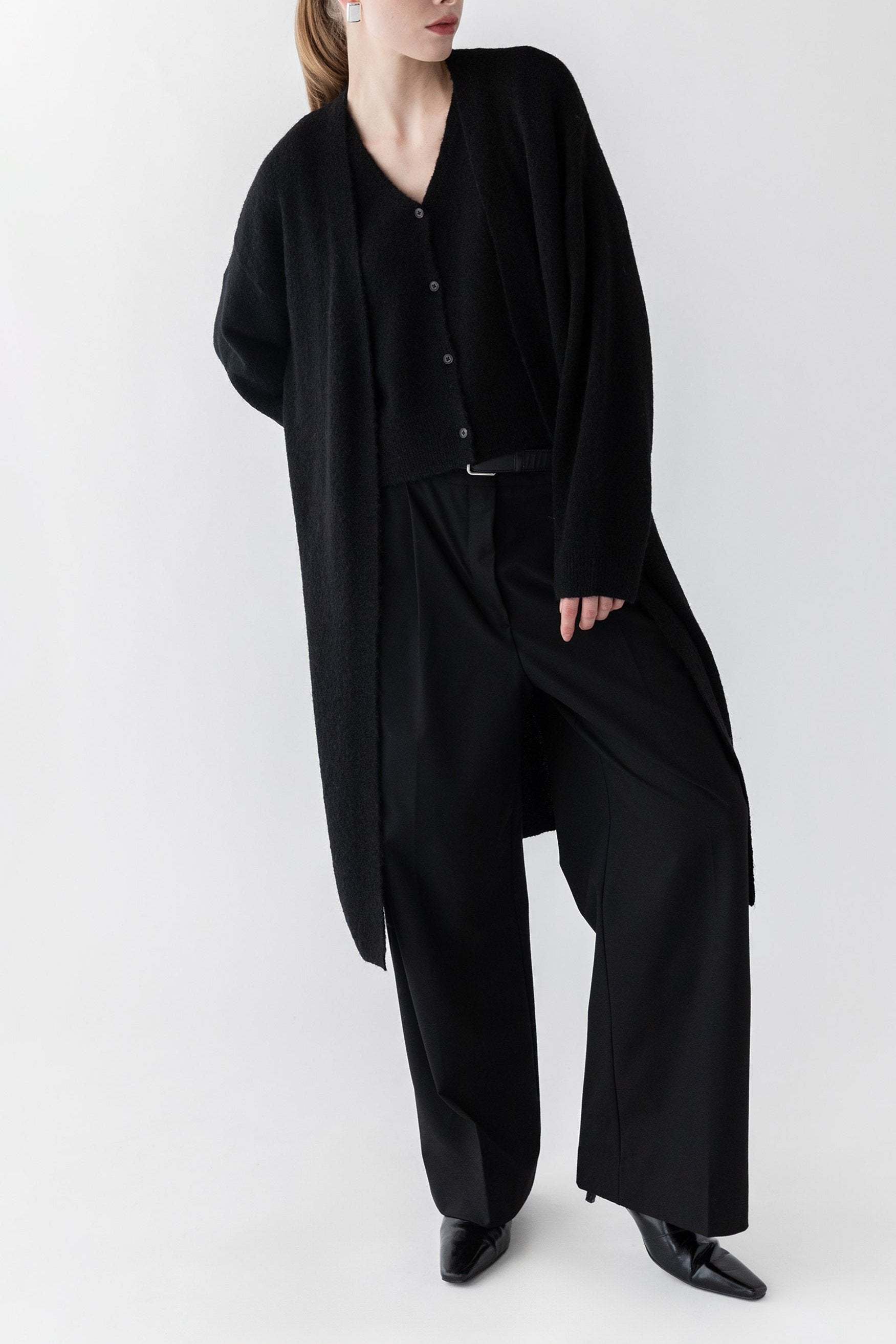 Gilet pull boutonné sur le devant