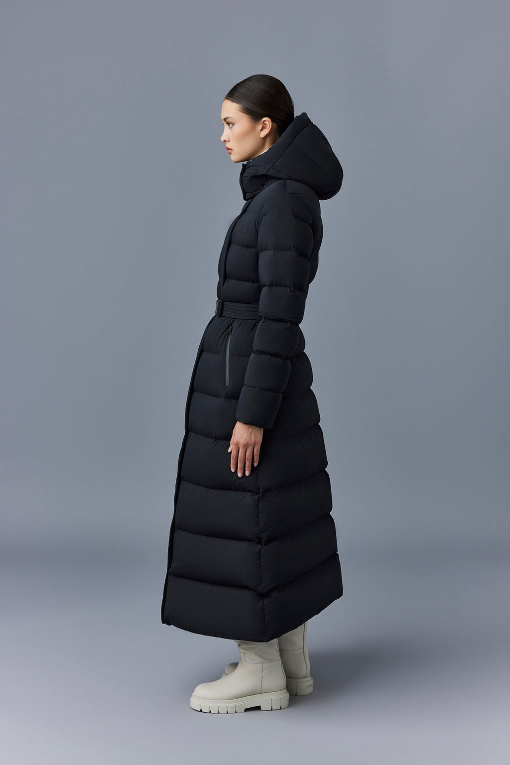 CALINA-CITY Manteau maxi extensible