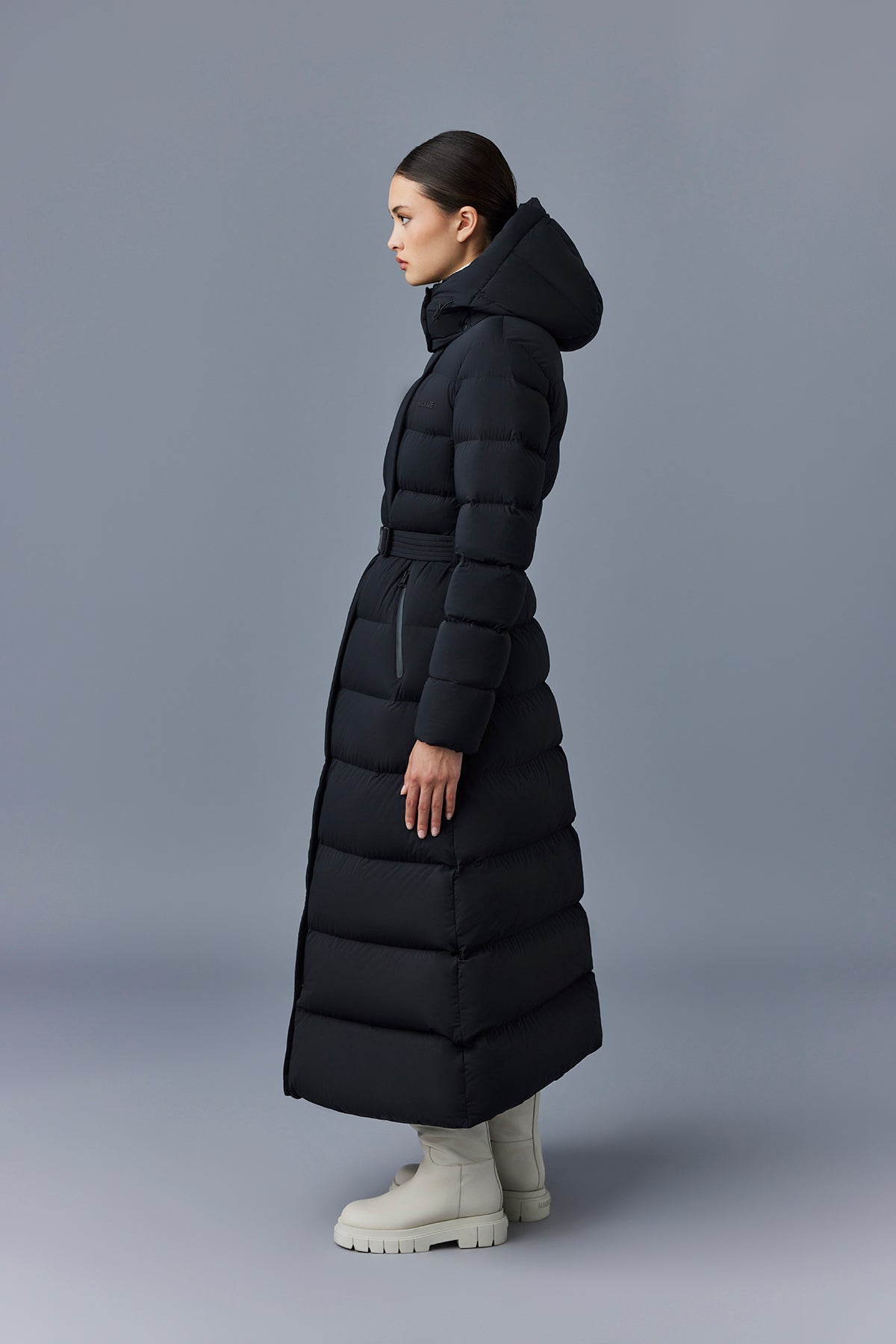 CALINA-CITY Manteau maxi extensible