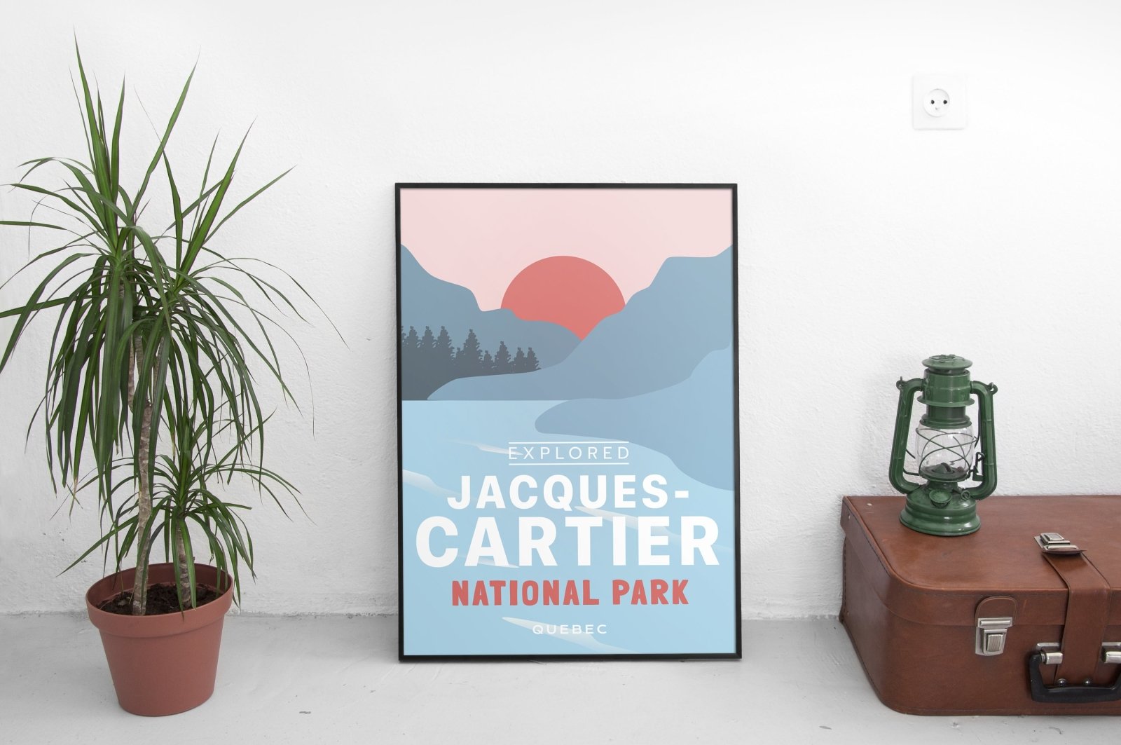Affiche « Explorée » du parc national Jacques-Cartier