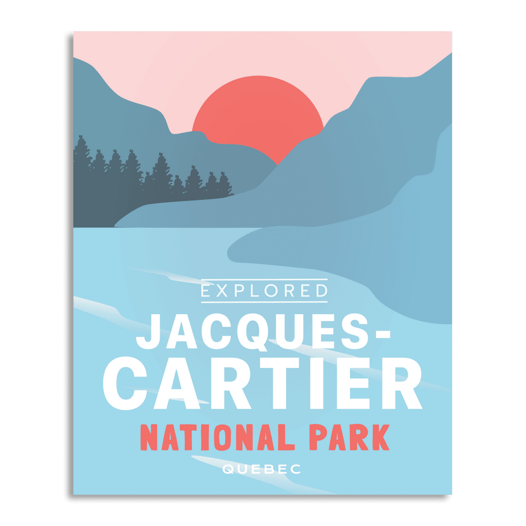 Affiche « Explorée » du parc national Jacques-Cartier