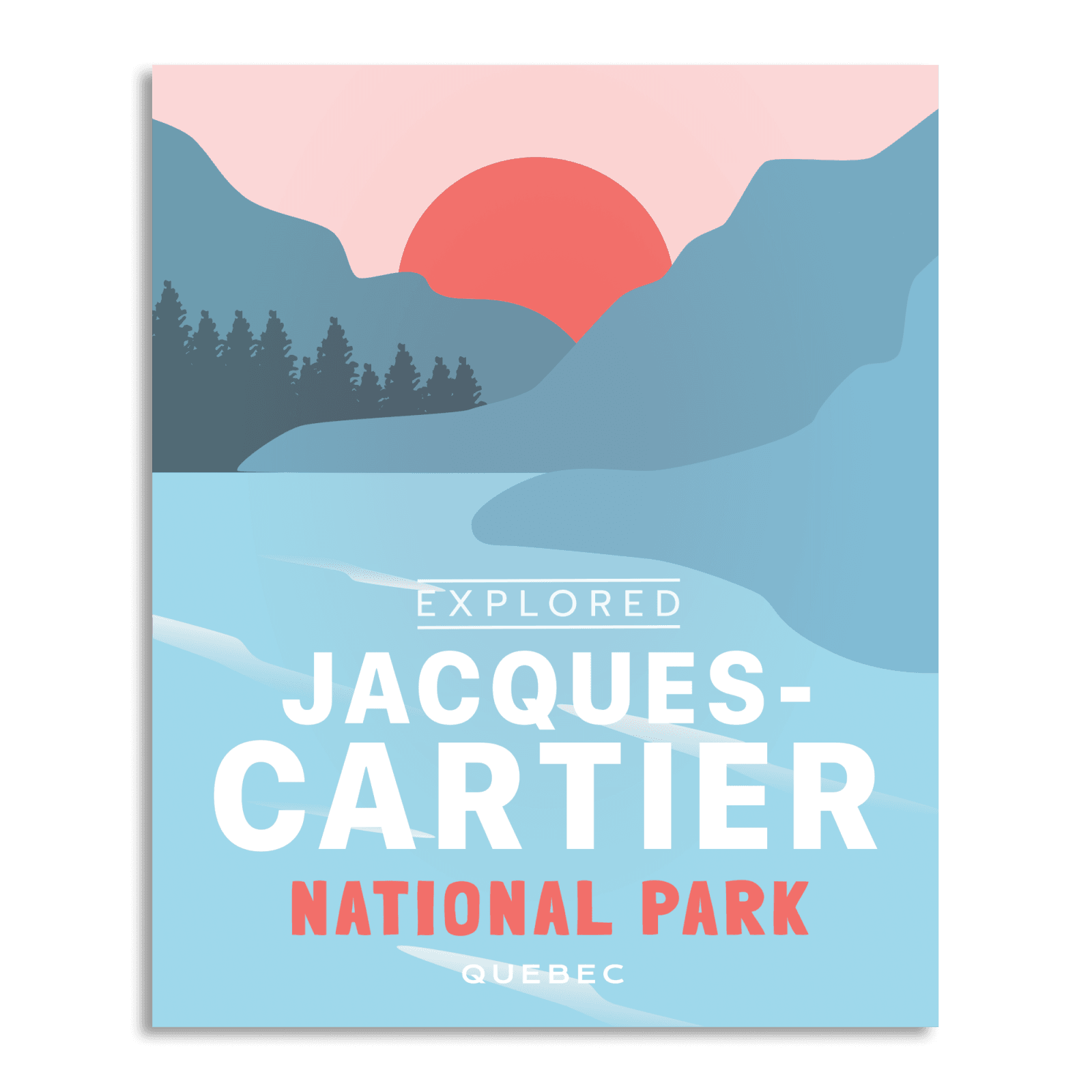 Affiche « Explorée » du parc national Jacques-Cartier