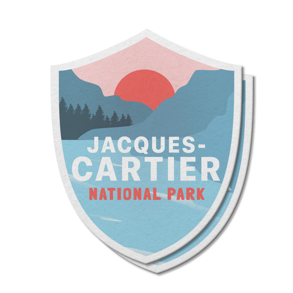 Autocollant en vinyle imperméable du parc national Jacques-Cartier, Québec 