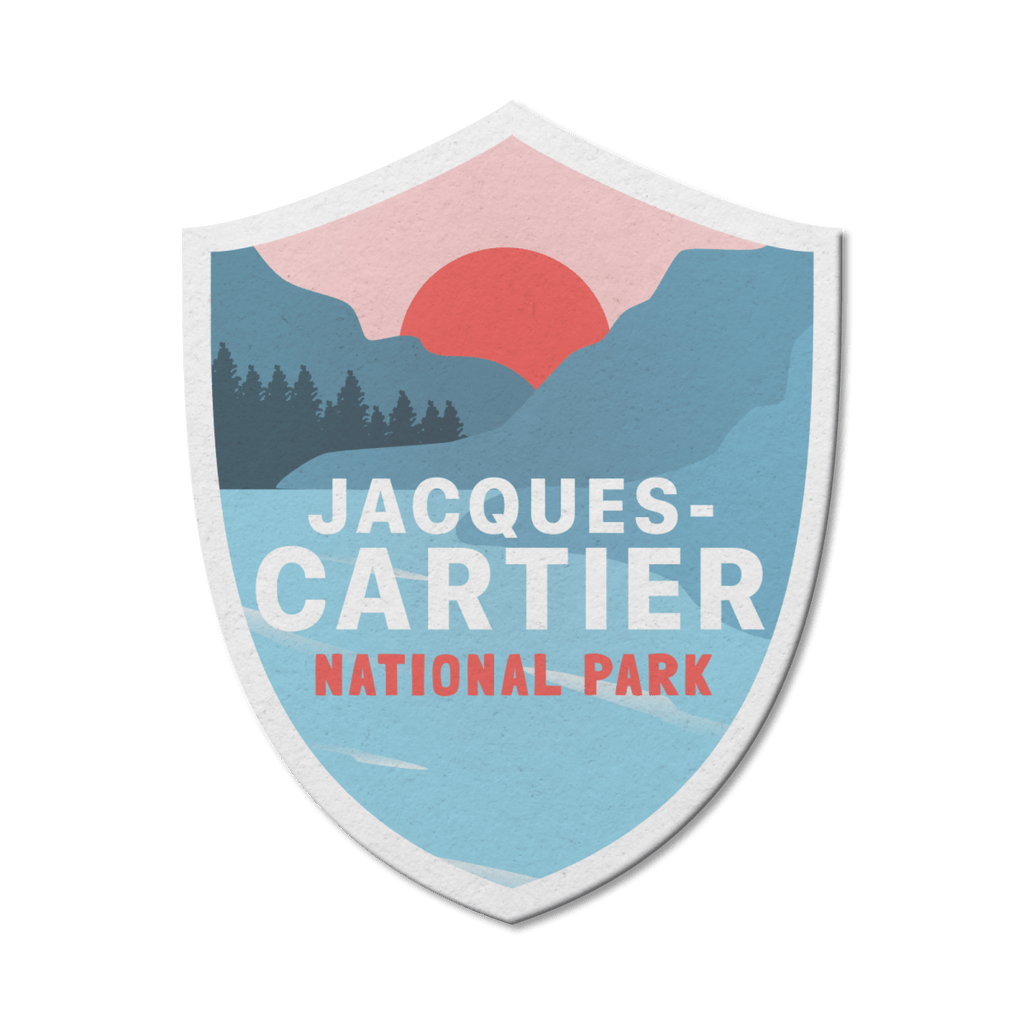 Autocollant en vinyle imperméable du parc national Jacques-Cartier, Québec 