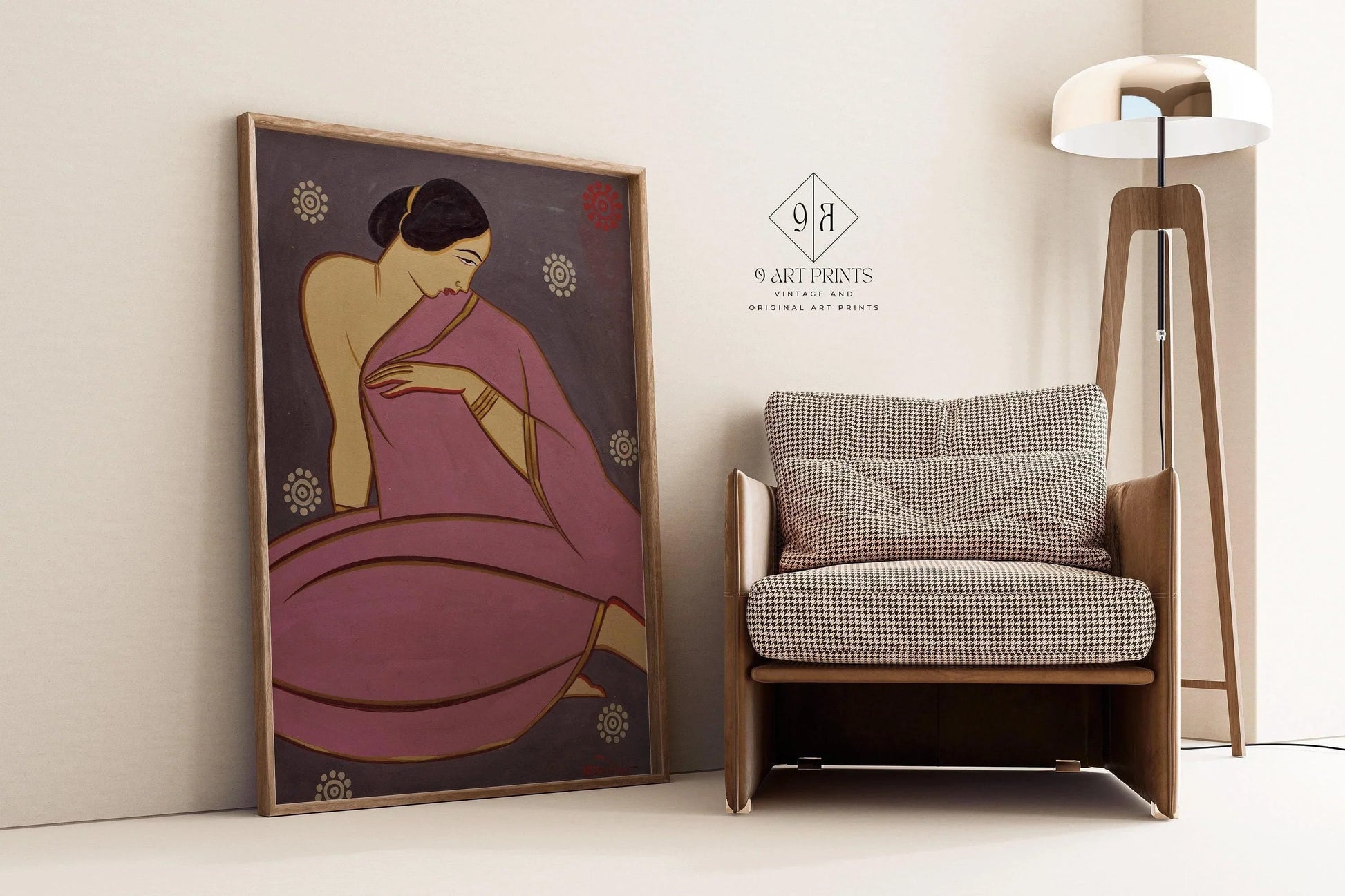 Jamini Roy - Pink Sari