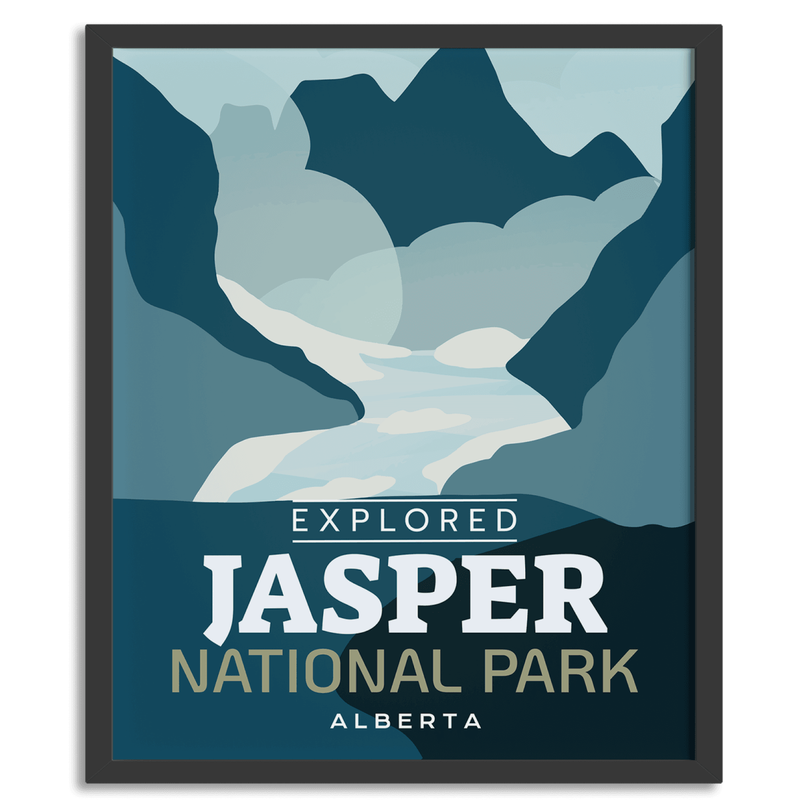 Jasper National Park 'Explored' Poster