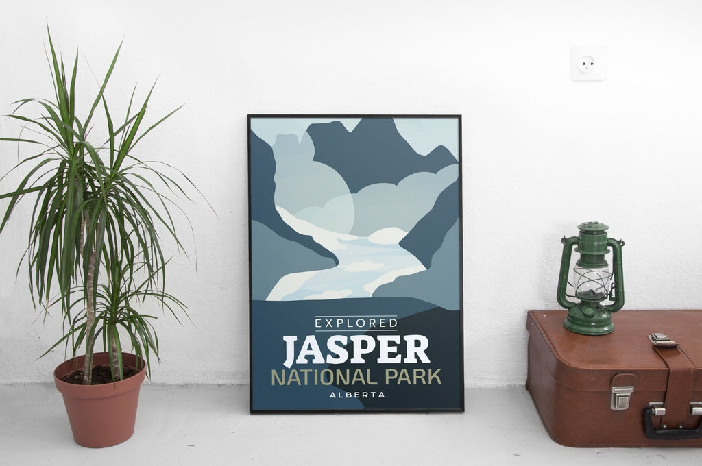Jasper National Park 'Explored' Poster