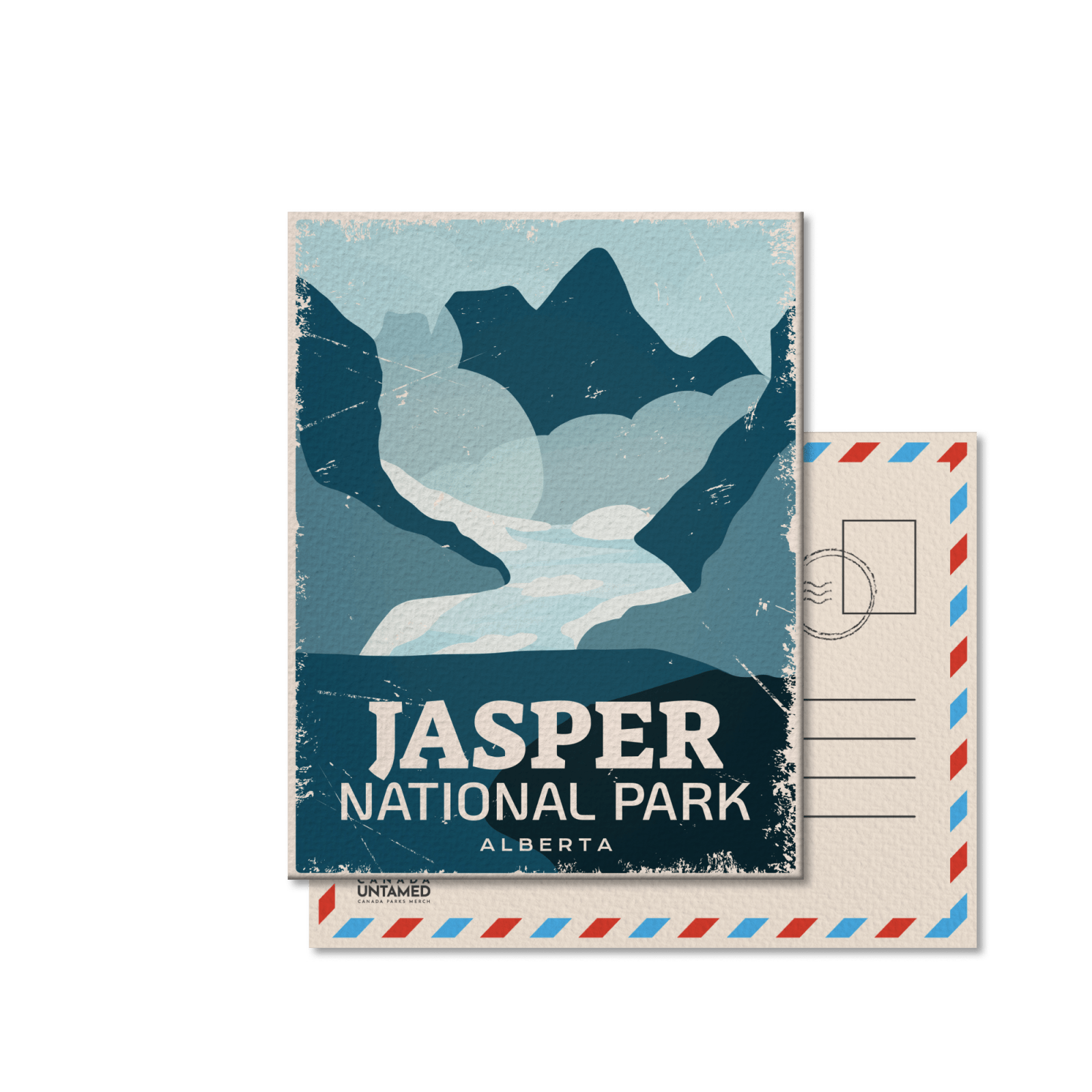Carte postale du parc national Jasper du Canada