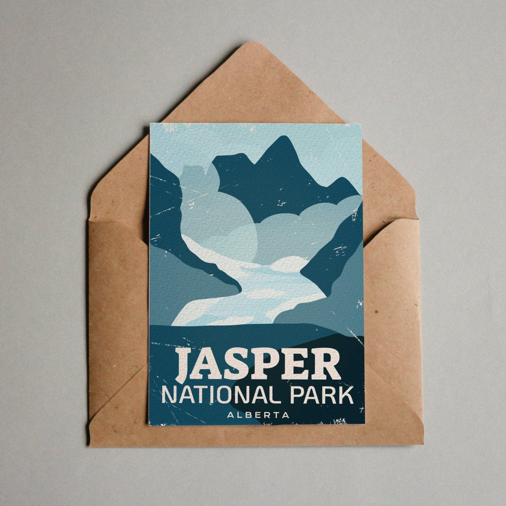 Carte postale du parc national Jasper du Canada