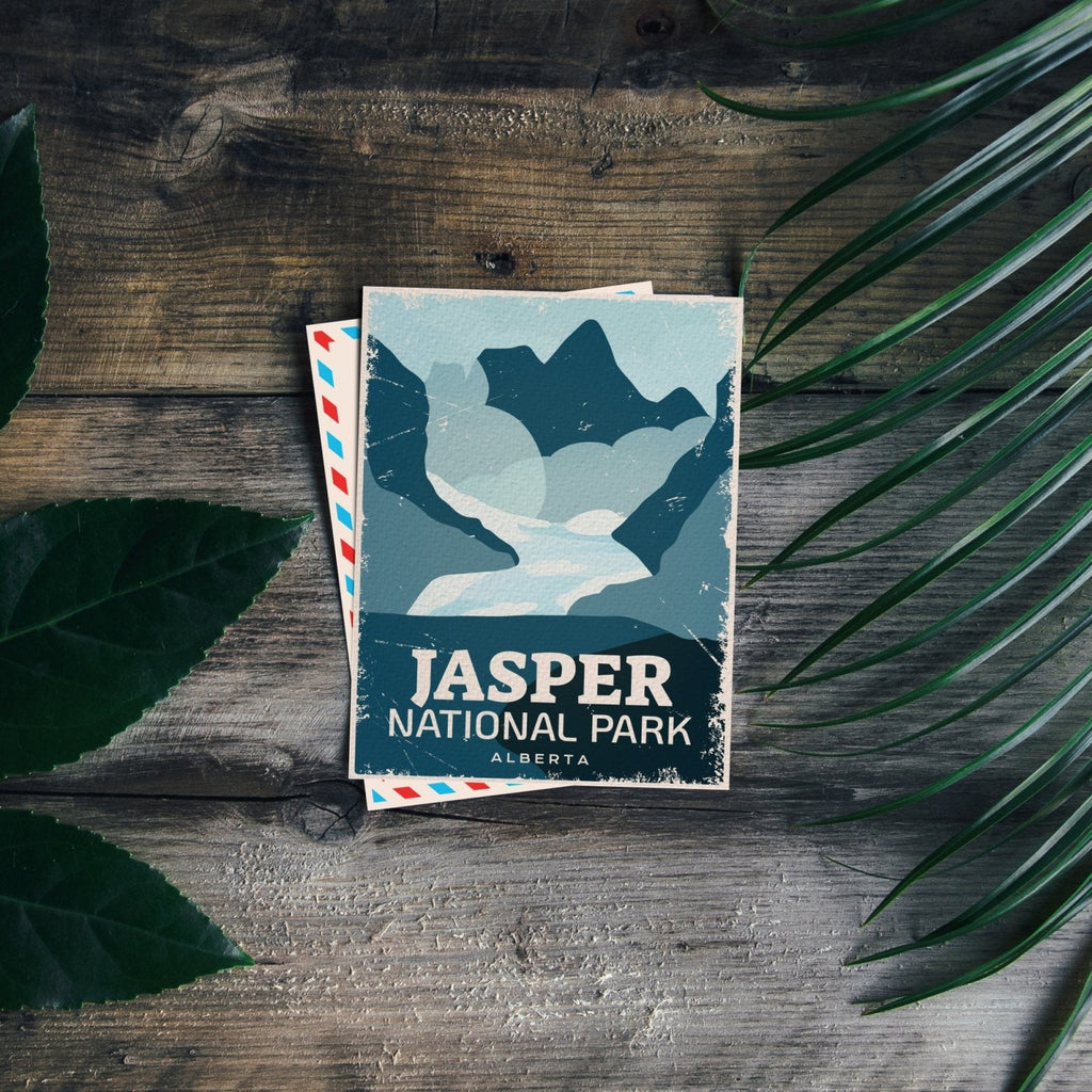 Carte postale du parc national Jasper du Canada