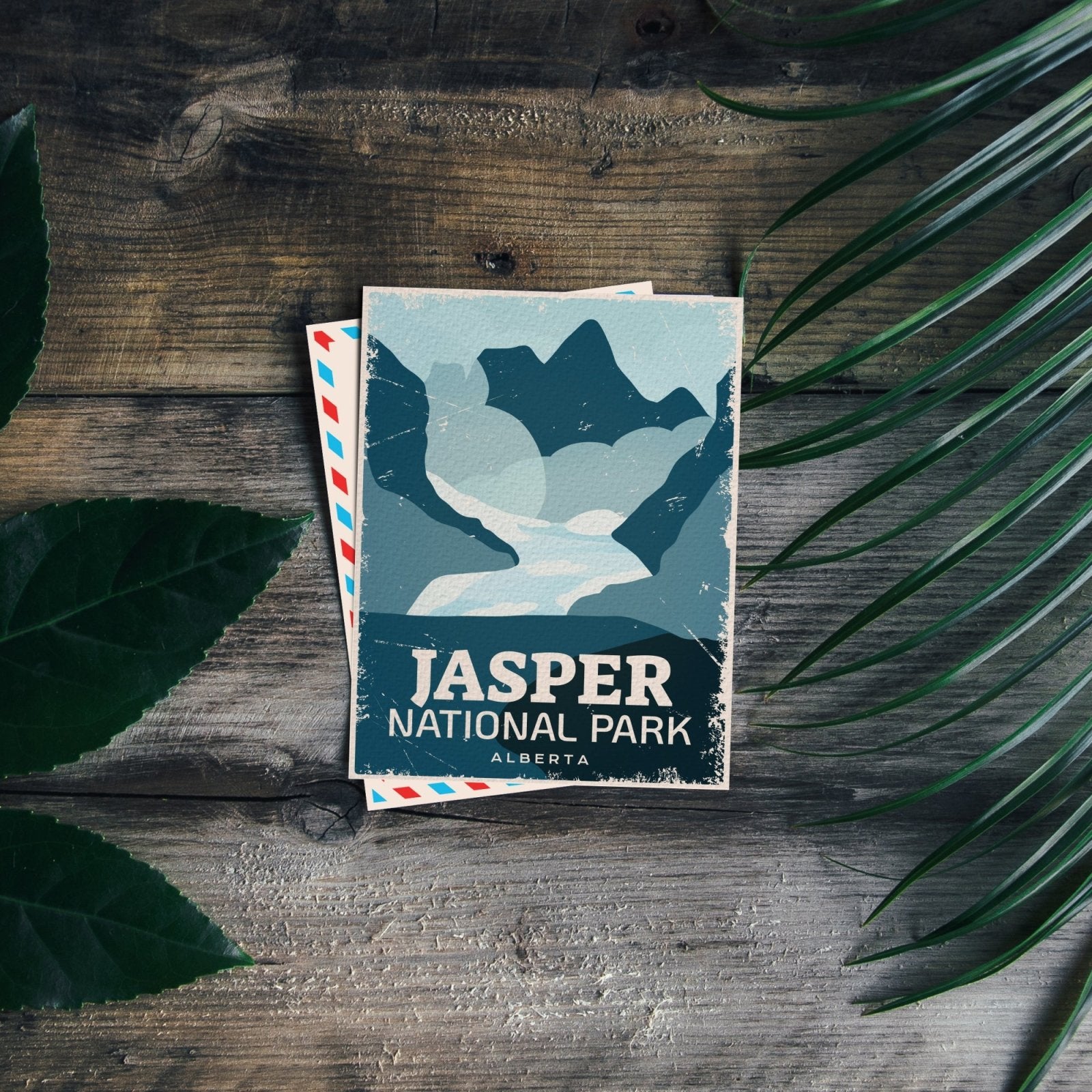 Carte postale du parc national Jasper du Canada