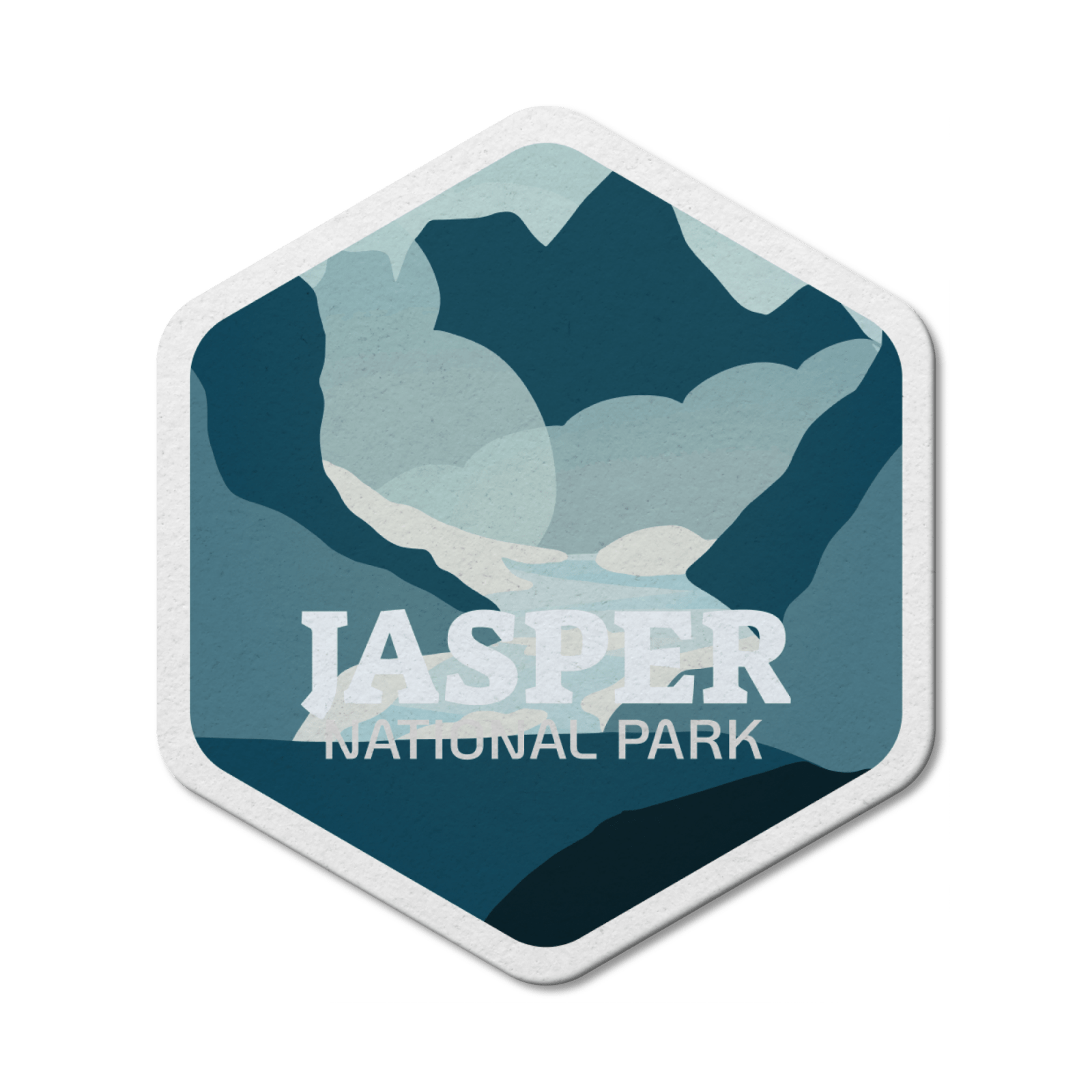 Autocollant en vinyle imperméable du parc national Jasper du Canada 