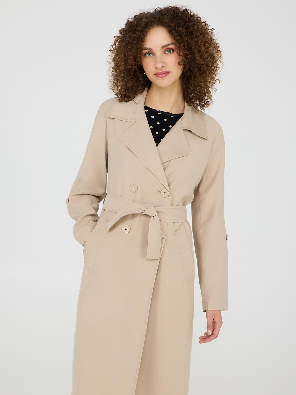 Trench-coat en sergé