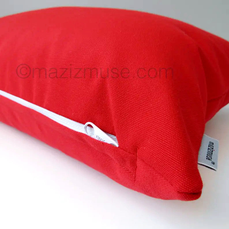 Housse de coussin d'extérieur Jockey Red Sunbrella®, coussin décoratif