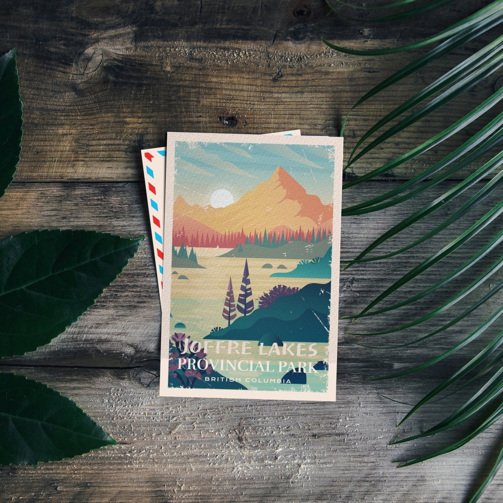 Joffre Lakes British Columbia Provincial Park Postcard, Canada Parks