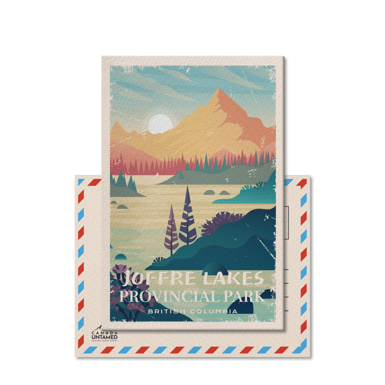 Joffre Lakes British Columbia Provincial Park Postcard, Canada Parks