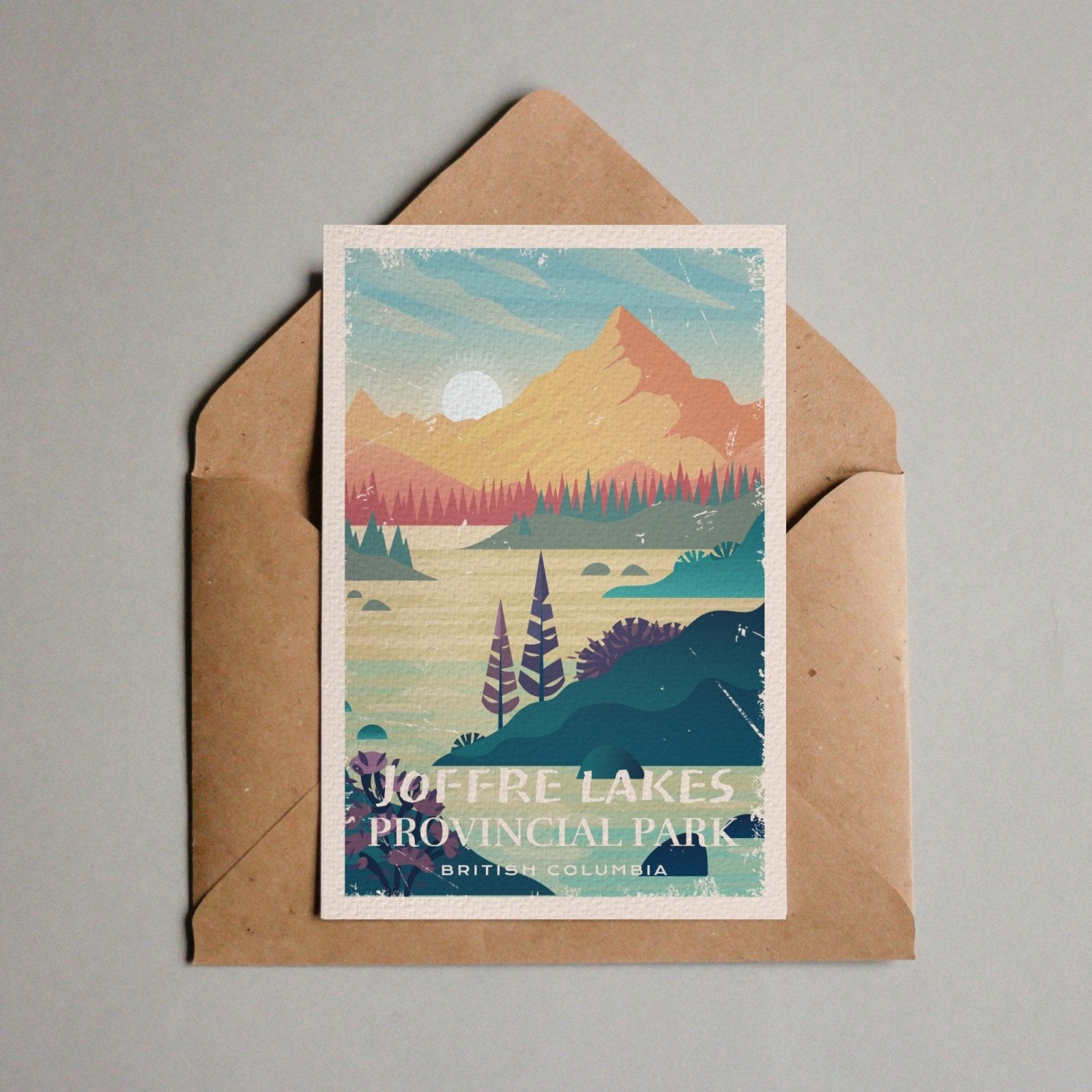 Joffre Lakes British Columbia Provincial Park Postcard, Canada Parks