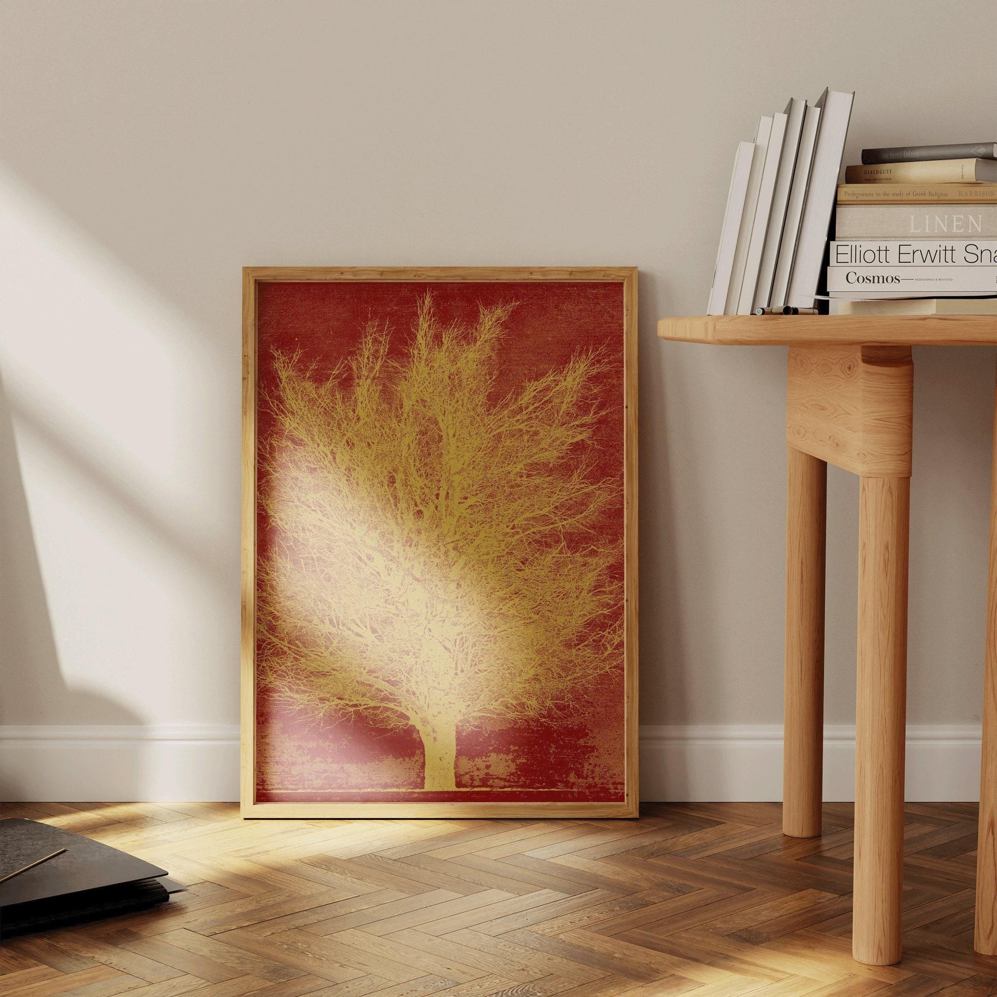 Estampe de Joichi Hoshi Gold Tree : Art japonais ancien sur bois