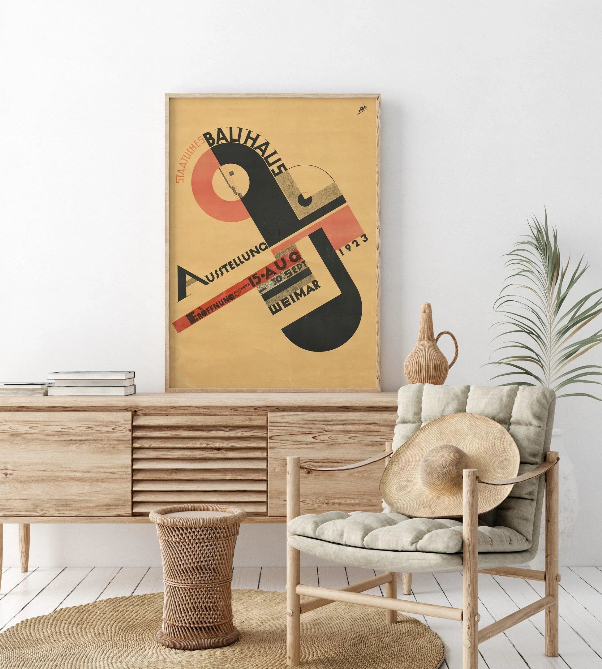 Joost Schmidt Bauhaus Poster: Mid-Century Modern Art Giclee Print