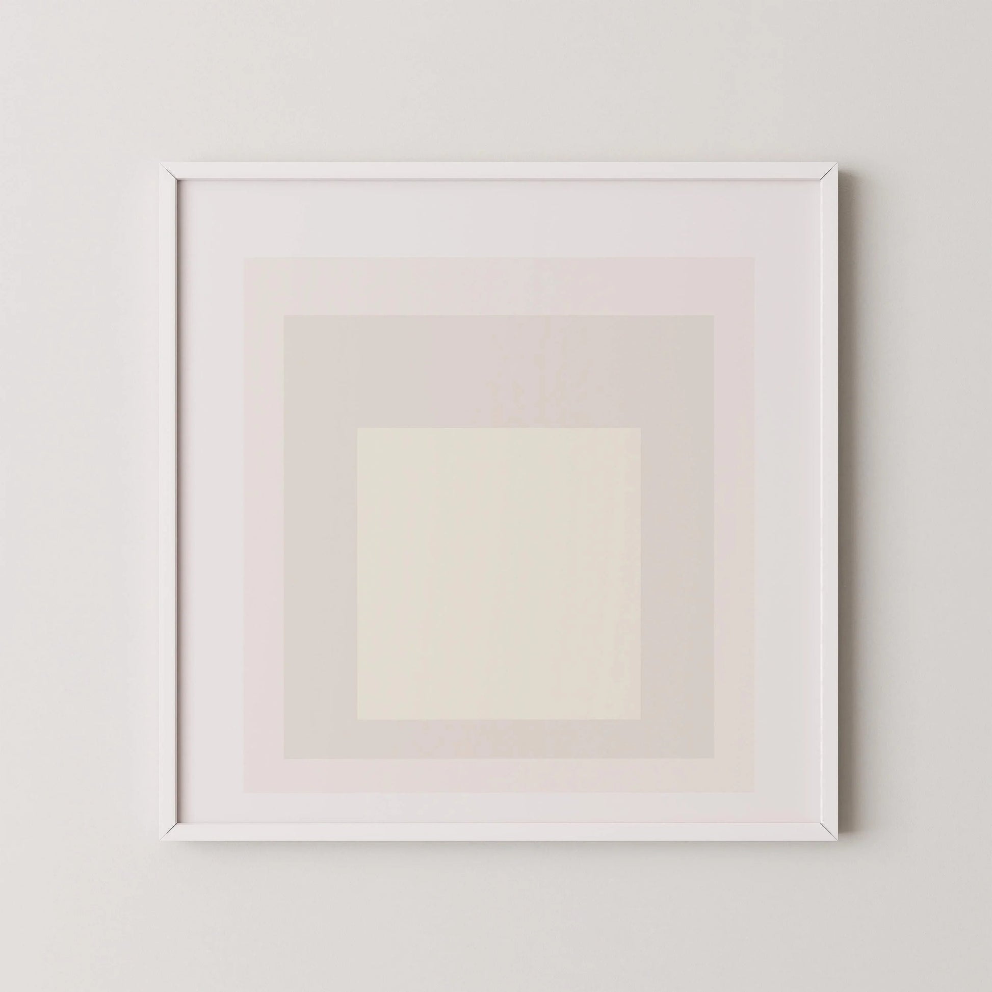 Reproduction giclée « Diable » inspirée par Josef Albers : art moderne du milieu du siècle, option encadrée à la main (1x1)