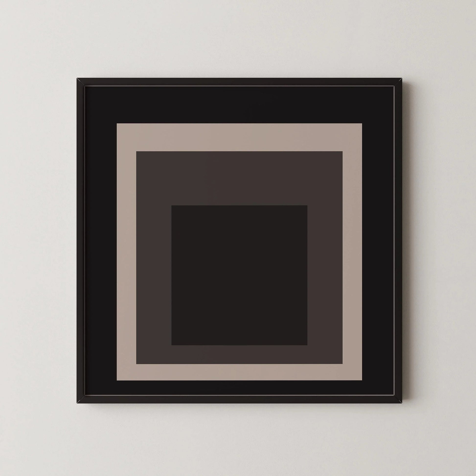 Inspiré par Josef Albers - Élégance - Hommage au carré - Impression giclée : Art moderne du milieu du XXe siècle